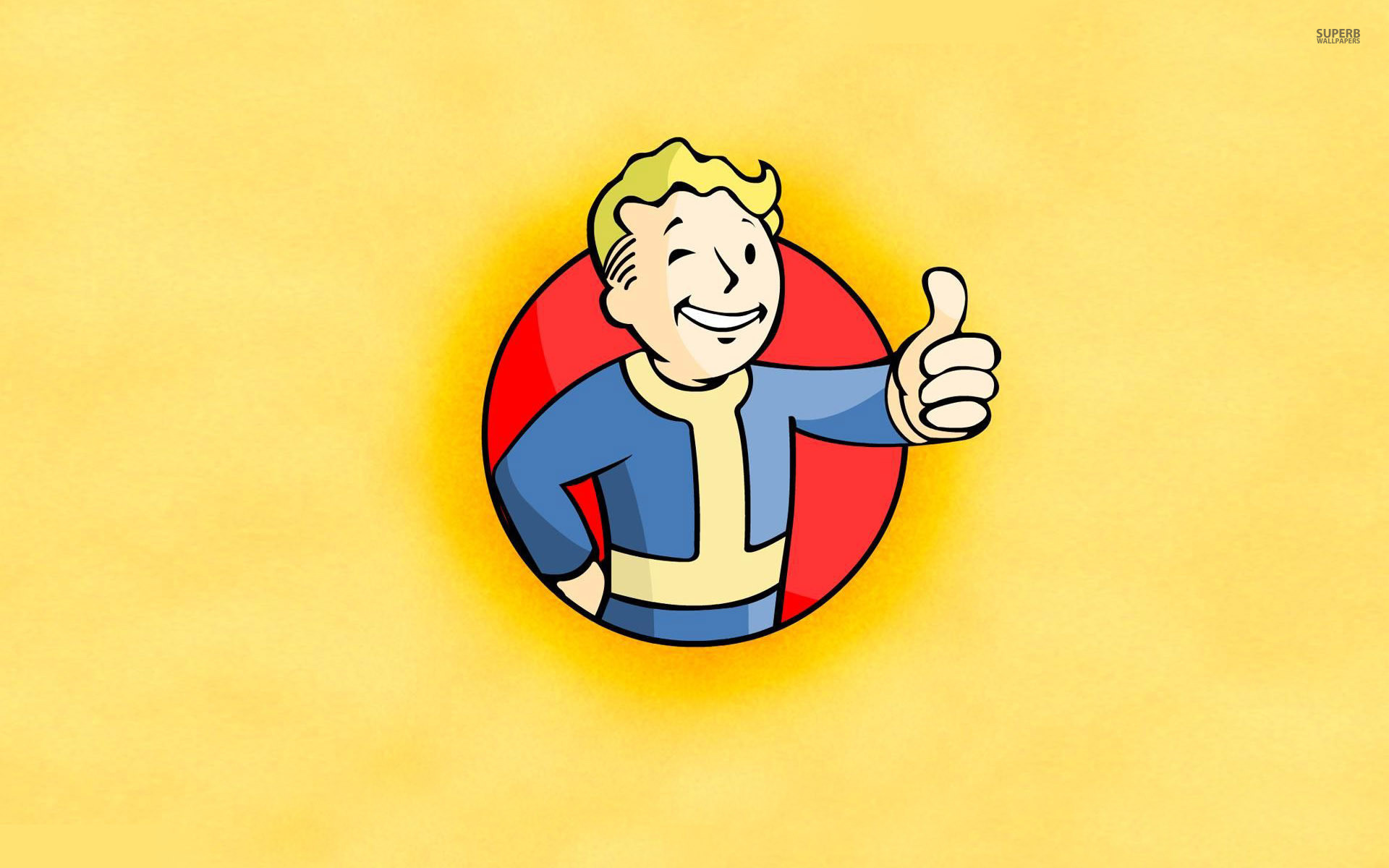 Fallout 4 Vault Boy Wallpaper.