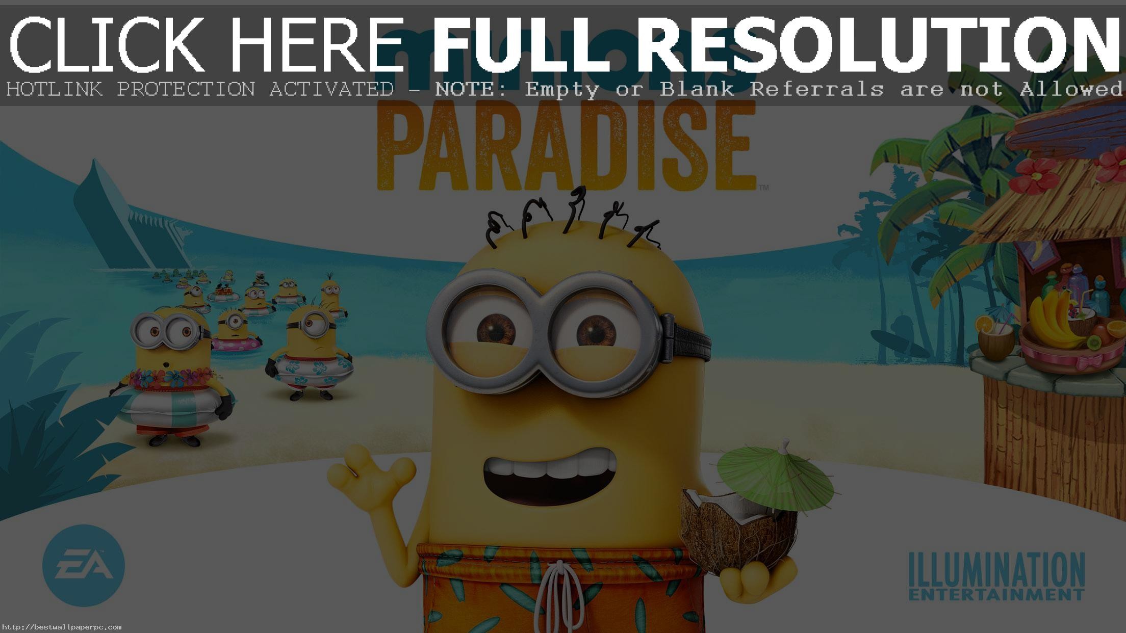 2208x1242 Minions Despicable 2 Paradise Movie Full HD