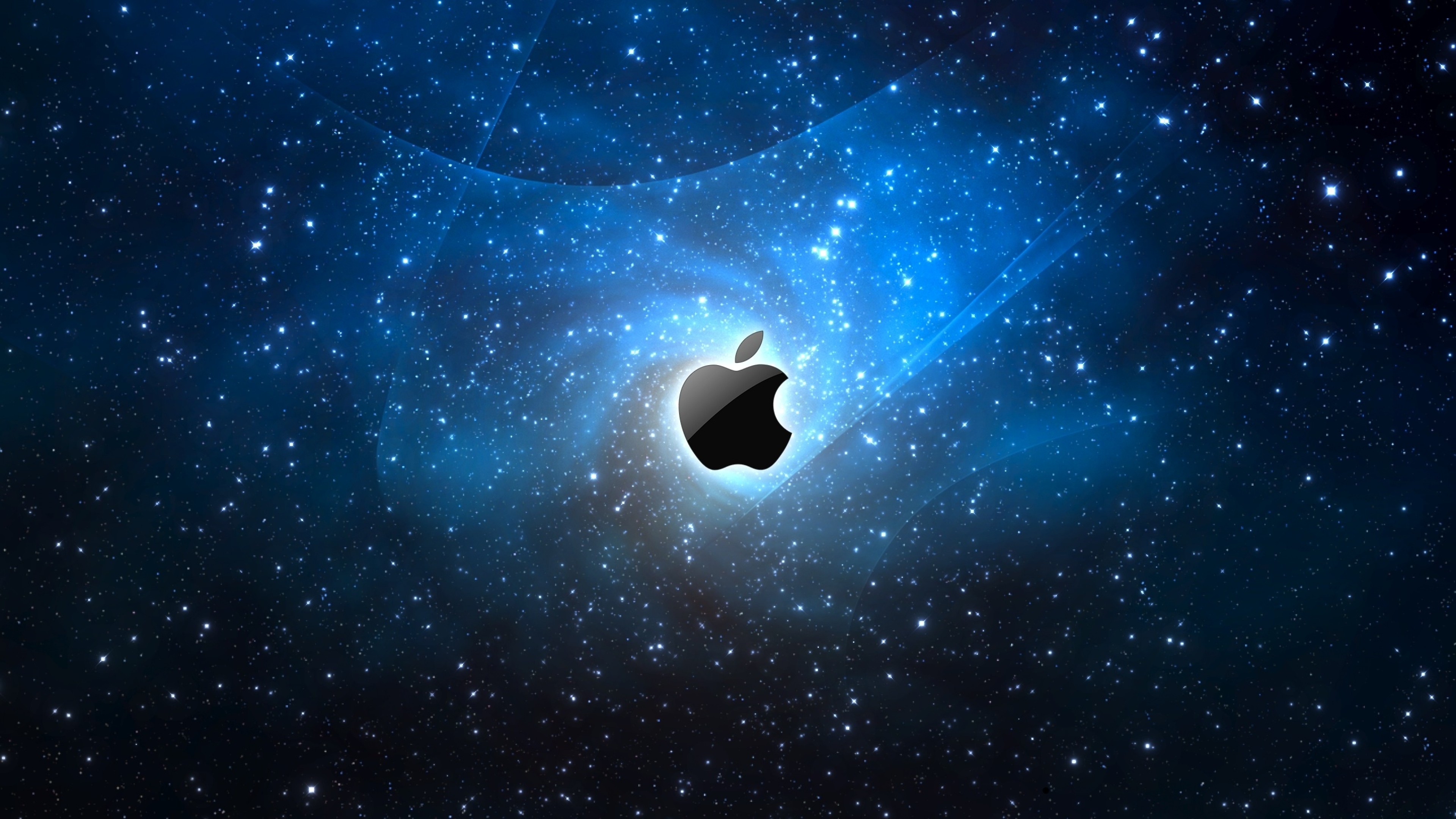 3840x2160 Preview wallpaper apple, mac, brand, logo, heaven, stars, space 