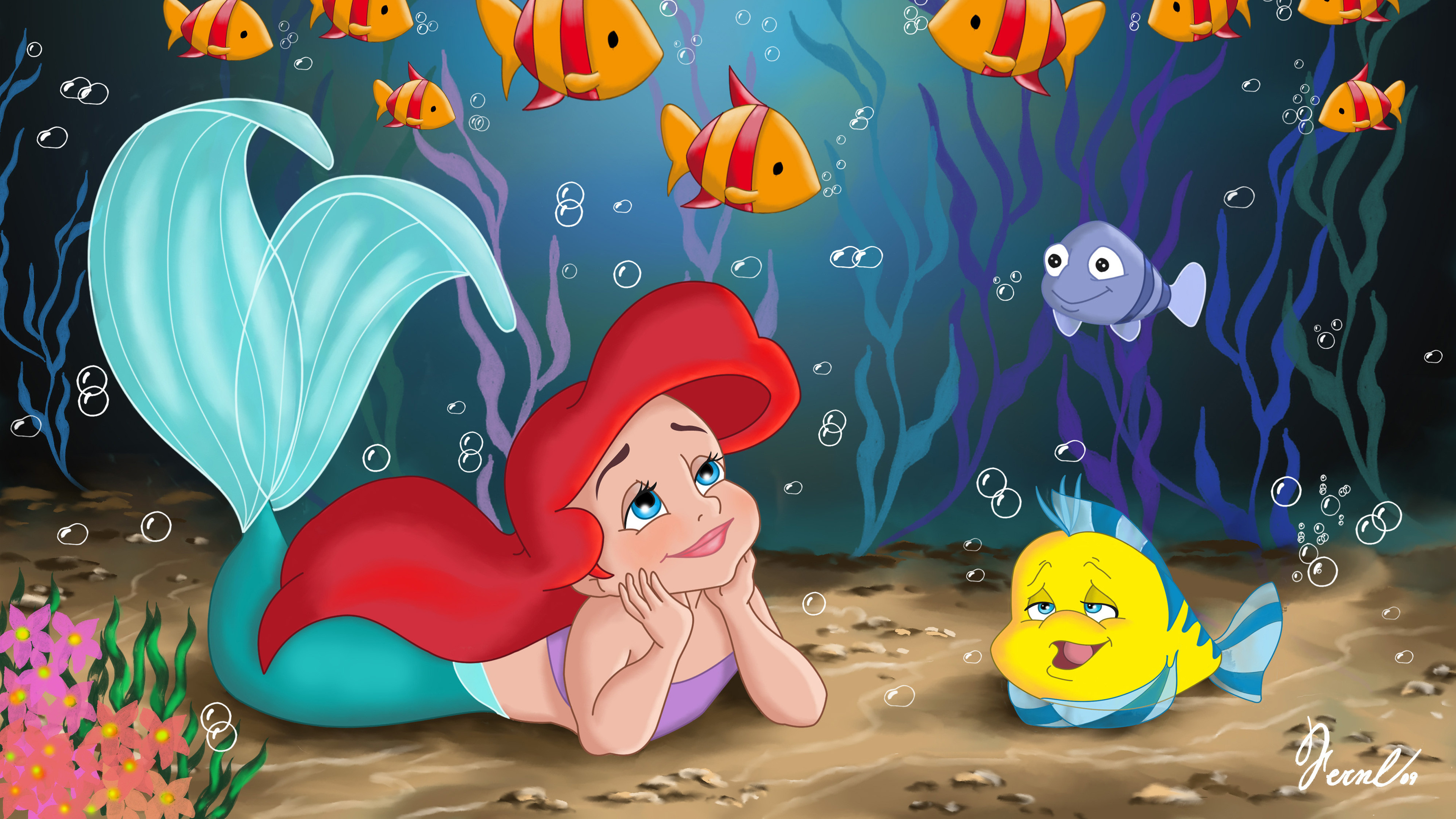 3840x2160 The Little Mermaid Wallpapers