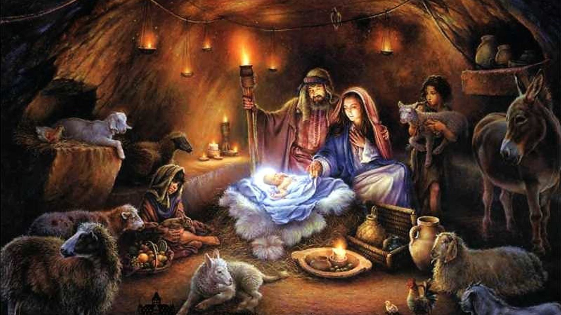 1920x1080  Religious - BABY BORN BARN MOTHER JESUS MARY Cool Wallpapers for  HD 16:9 High