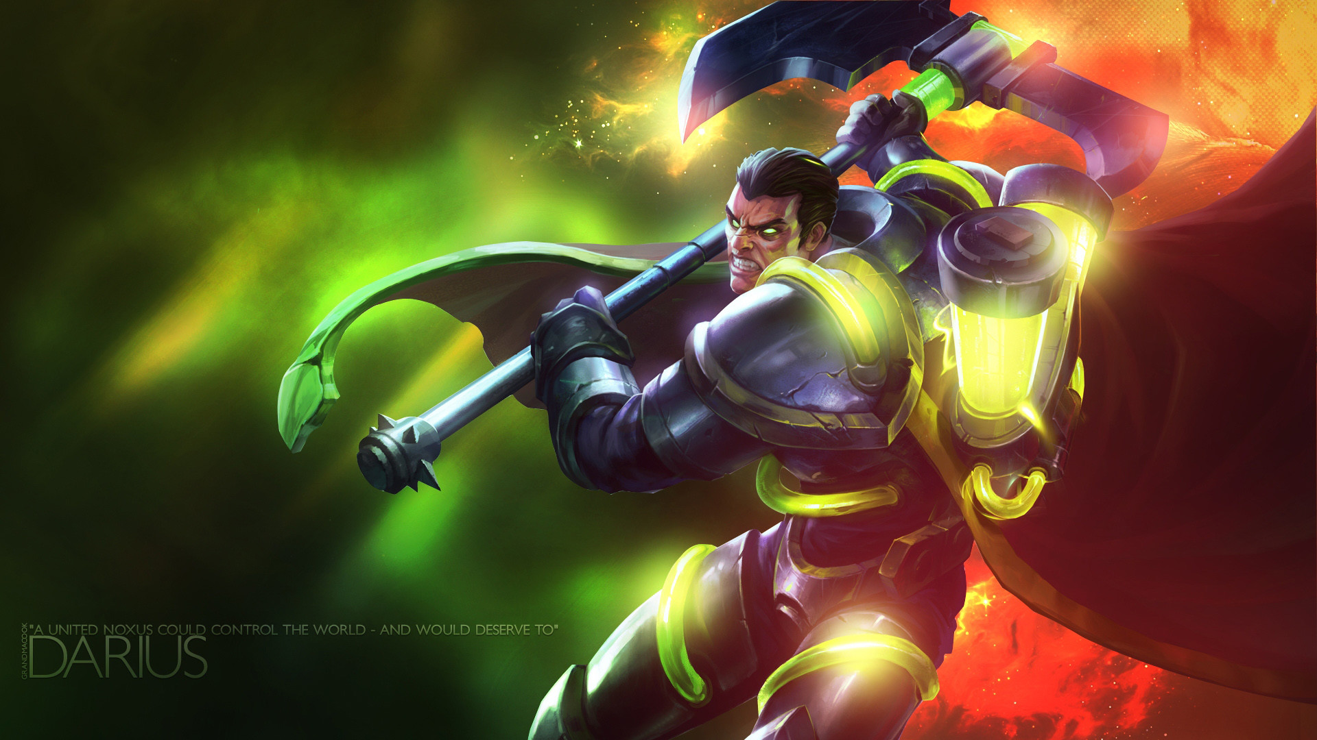 1920x1080 Bioforge Darius by Misieq HD Wallpaper Fan Art Artwork League of ...