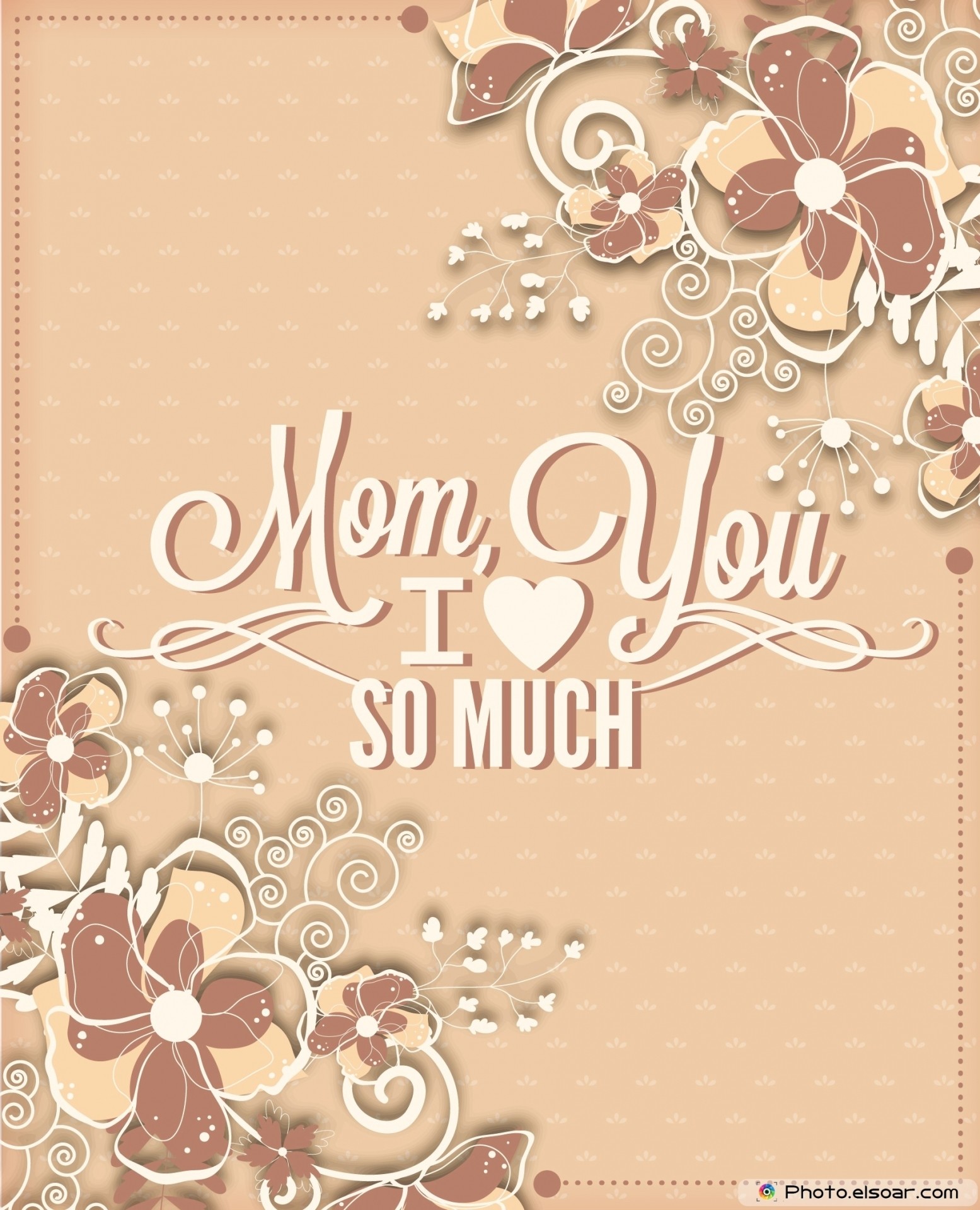 1555x1920 I Love You Mom Vintage Full HD Wallpapers