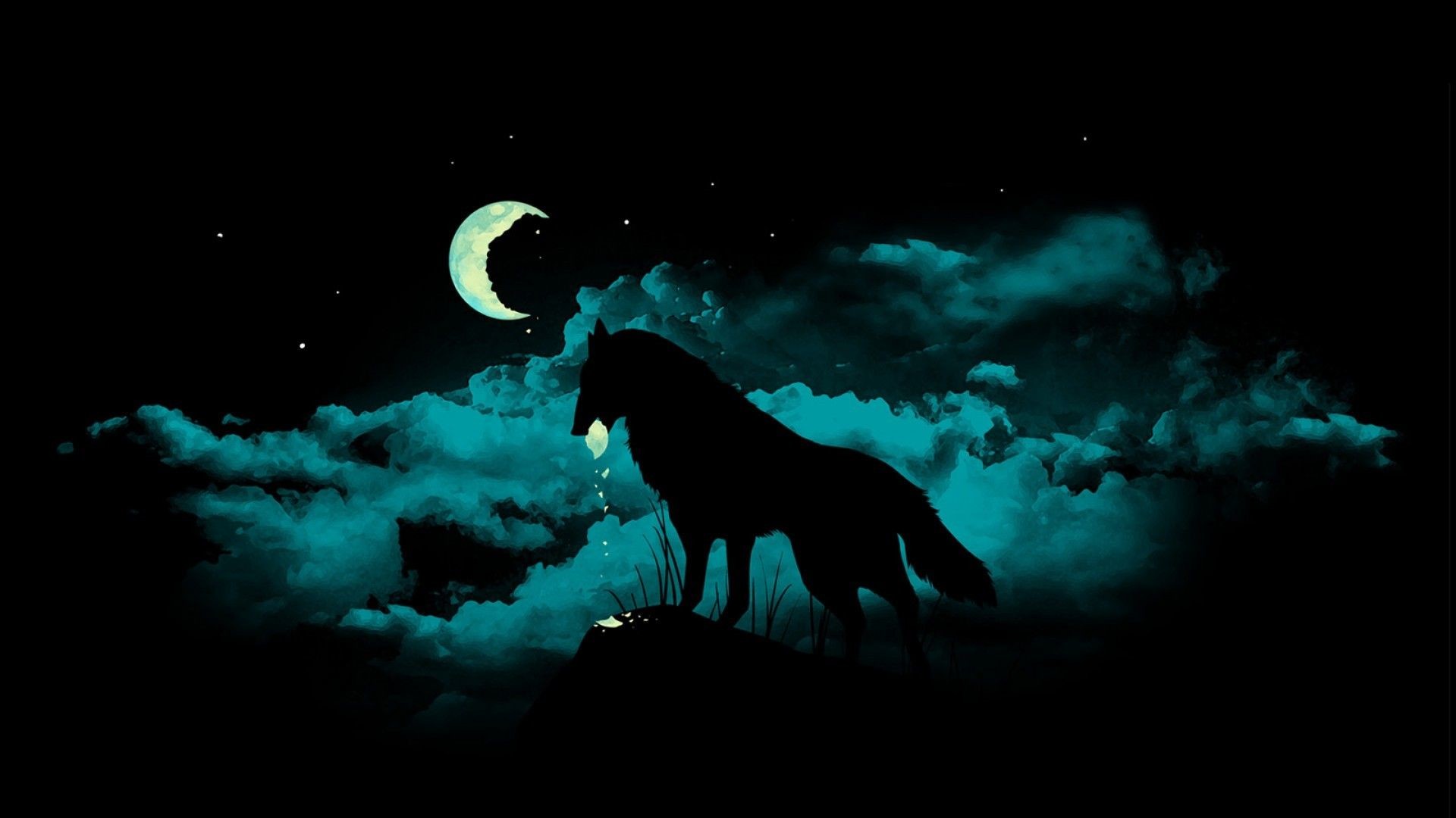 1920x1080 Wallpapers For > Black Wolf Backgrounds