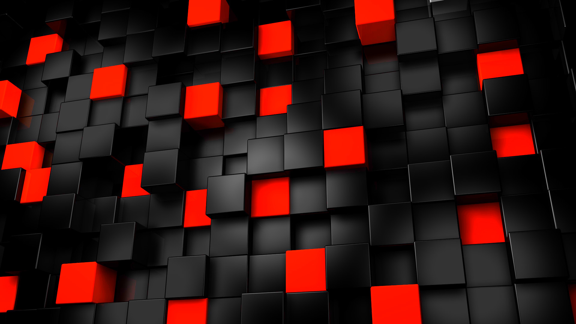 1920x1080 Abstract Art Black and White Red Wallpaper HD 1080p