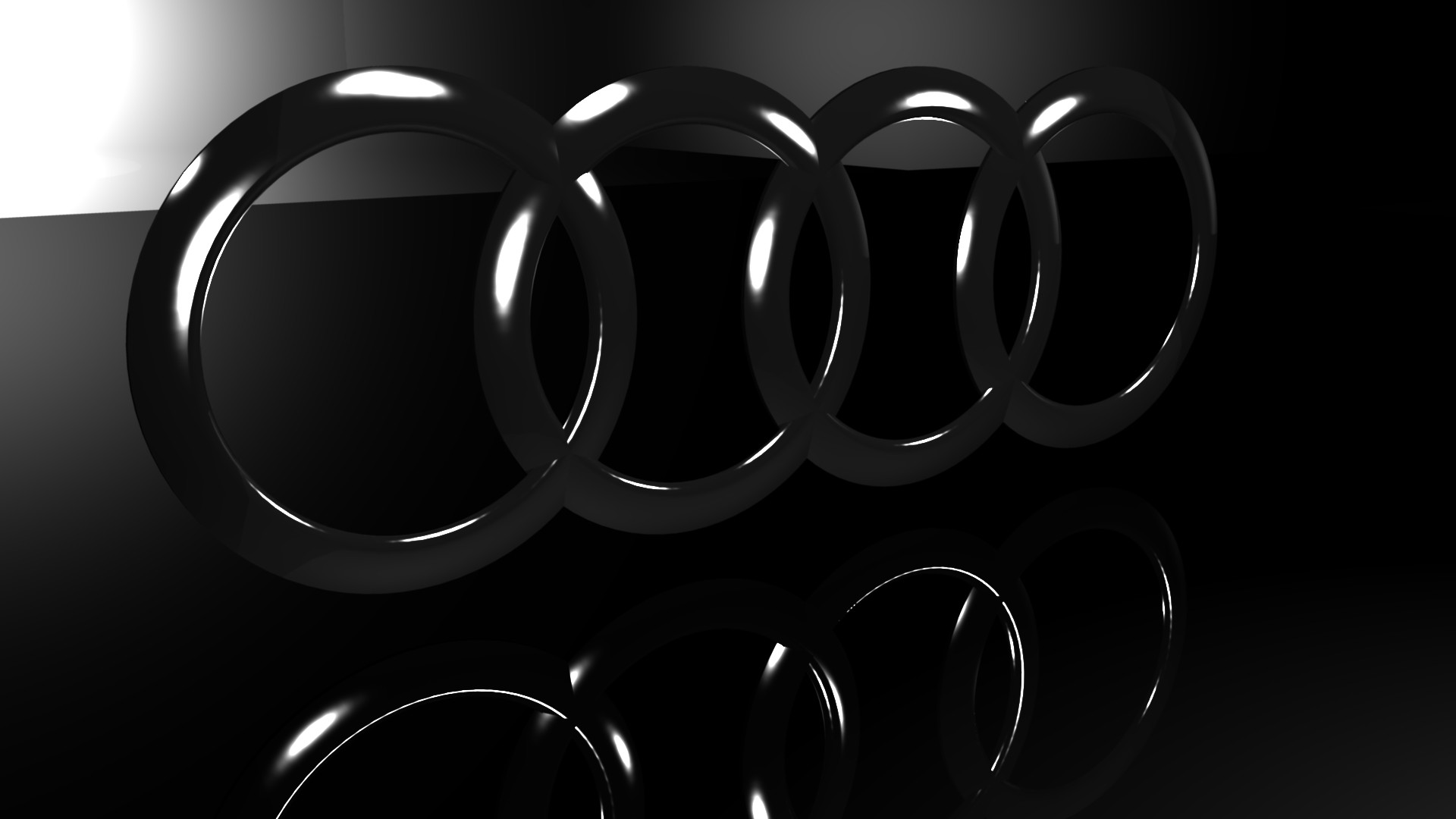 1920x1080 Audi Logo 3D Top Wallpaper