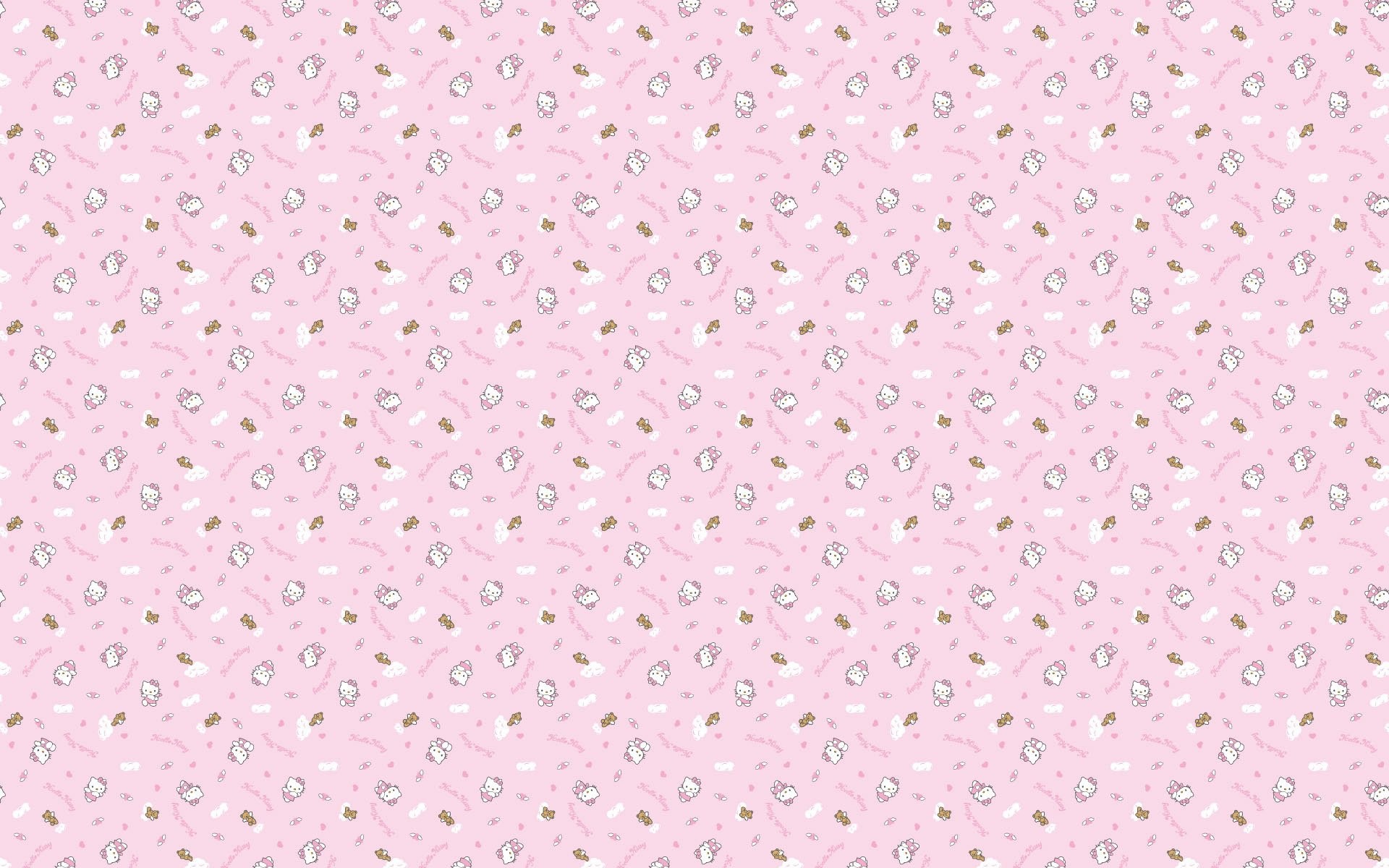 1920x1200 Baground Hello Kitty Pink