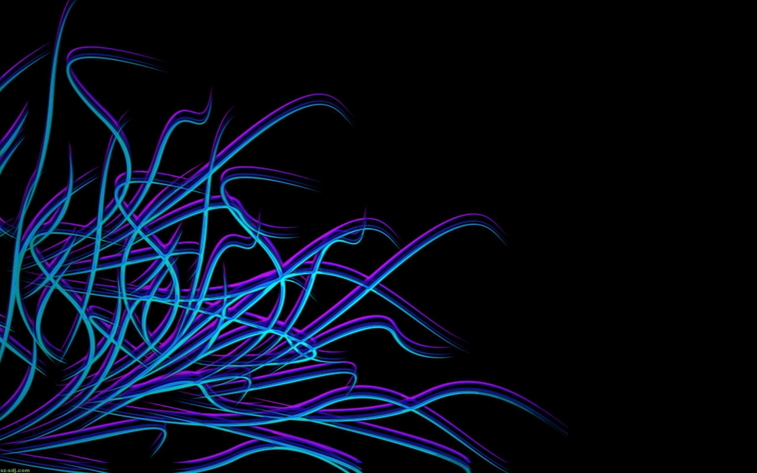 2560x1600 Abstract Blue Neon Wallpaper HD | HDWallBackgrounds