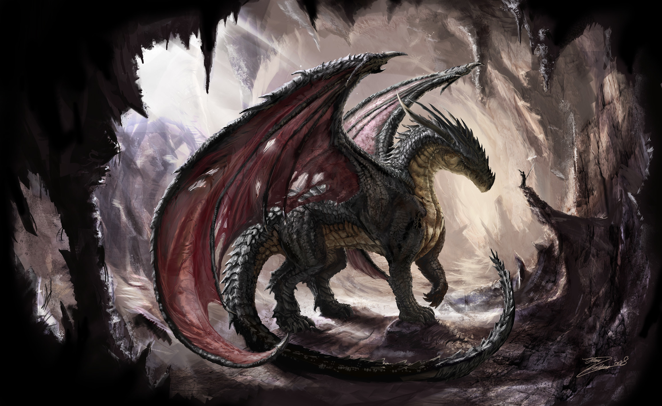 2308x1417 Fantasy - Dragon Wallpaper
