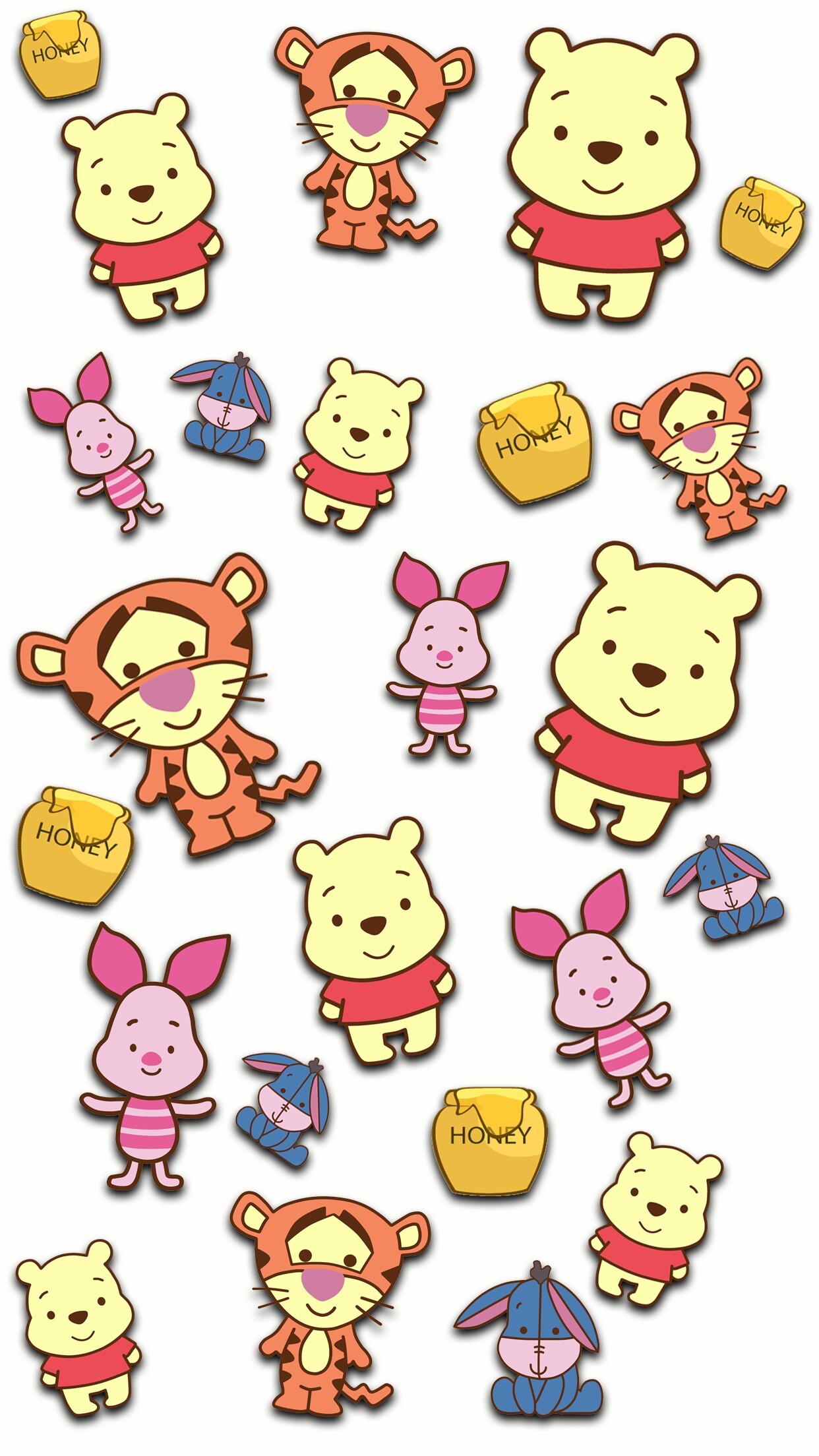 1242x2208 Friends Wallpaper, Pooh Bear, Winnie The Pooh, Kawaii