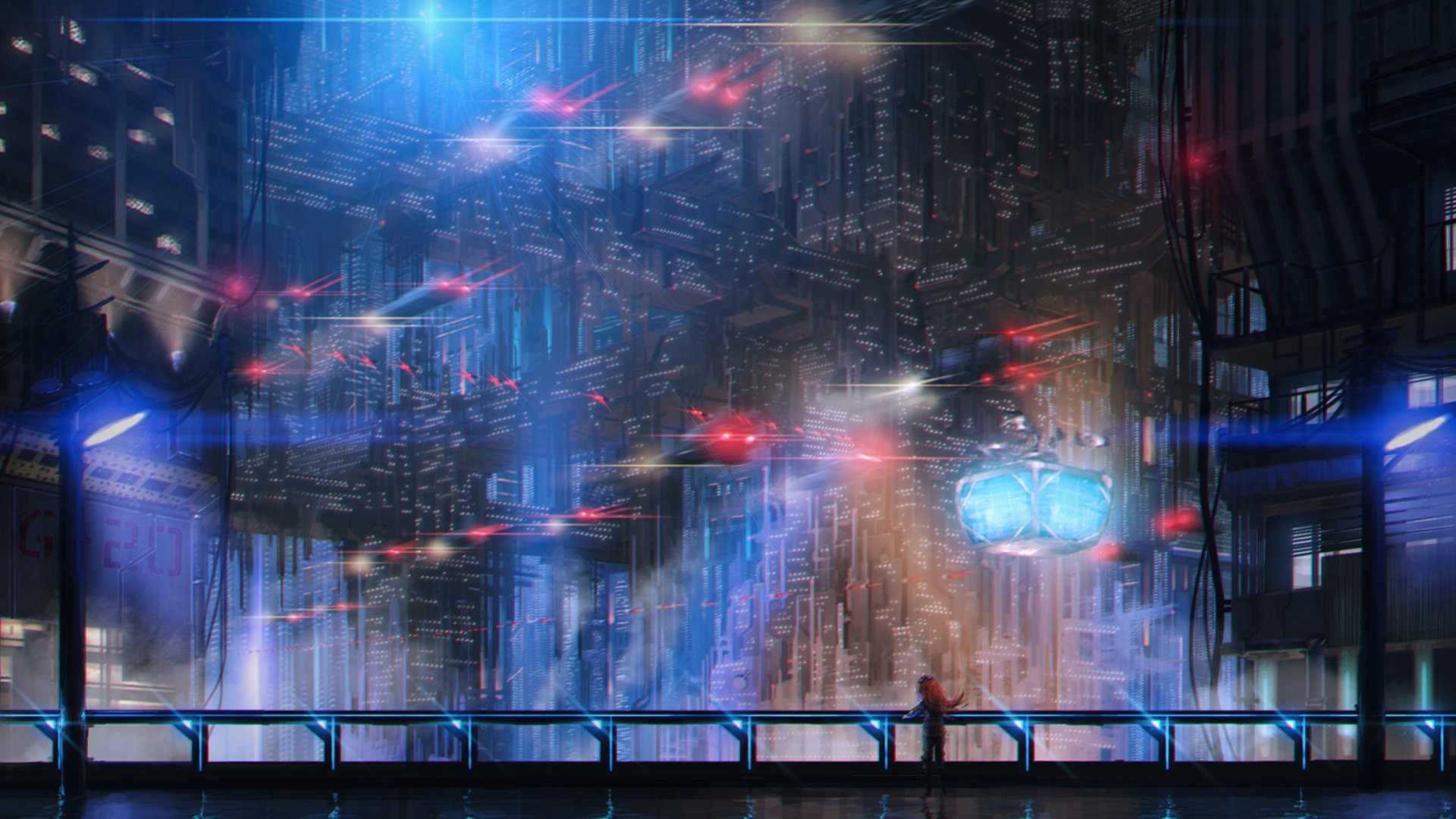 1920x1080 Sci Fi - Cyberpunk City Wallpaper