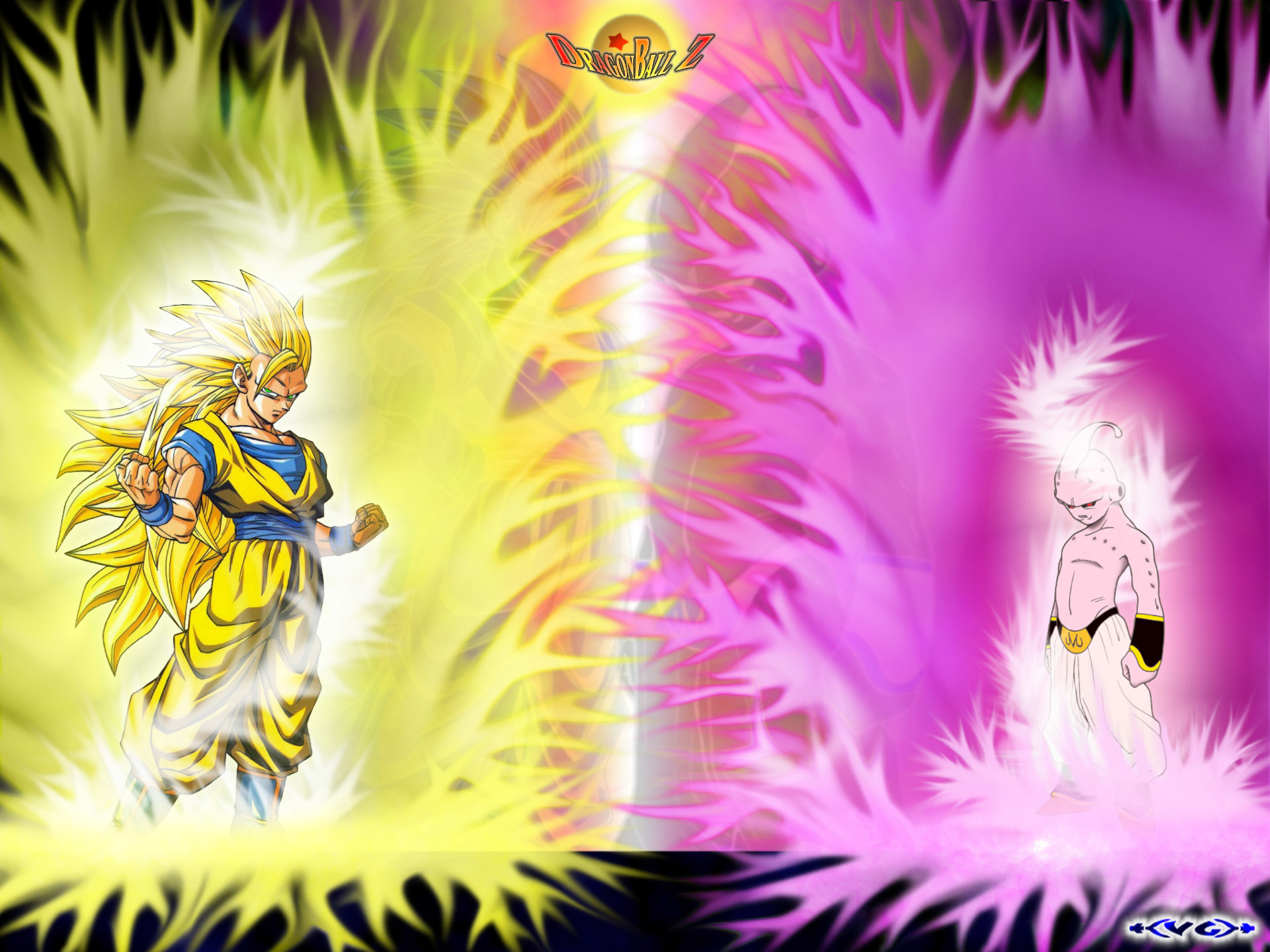 1920x1440 Anime - Dragon Ball Z Goku Majin Buu Wallpaper