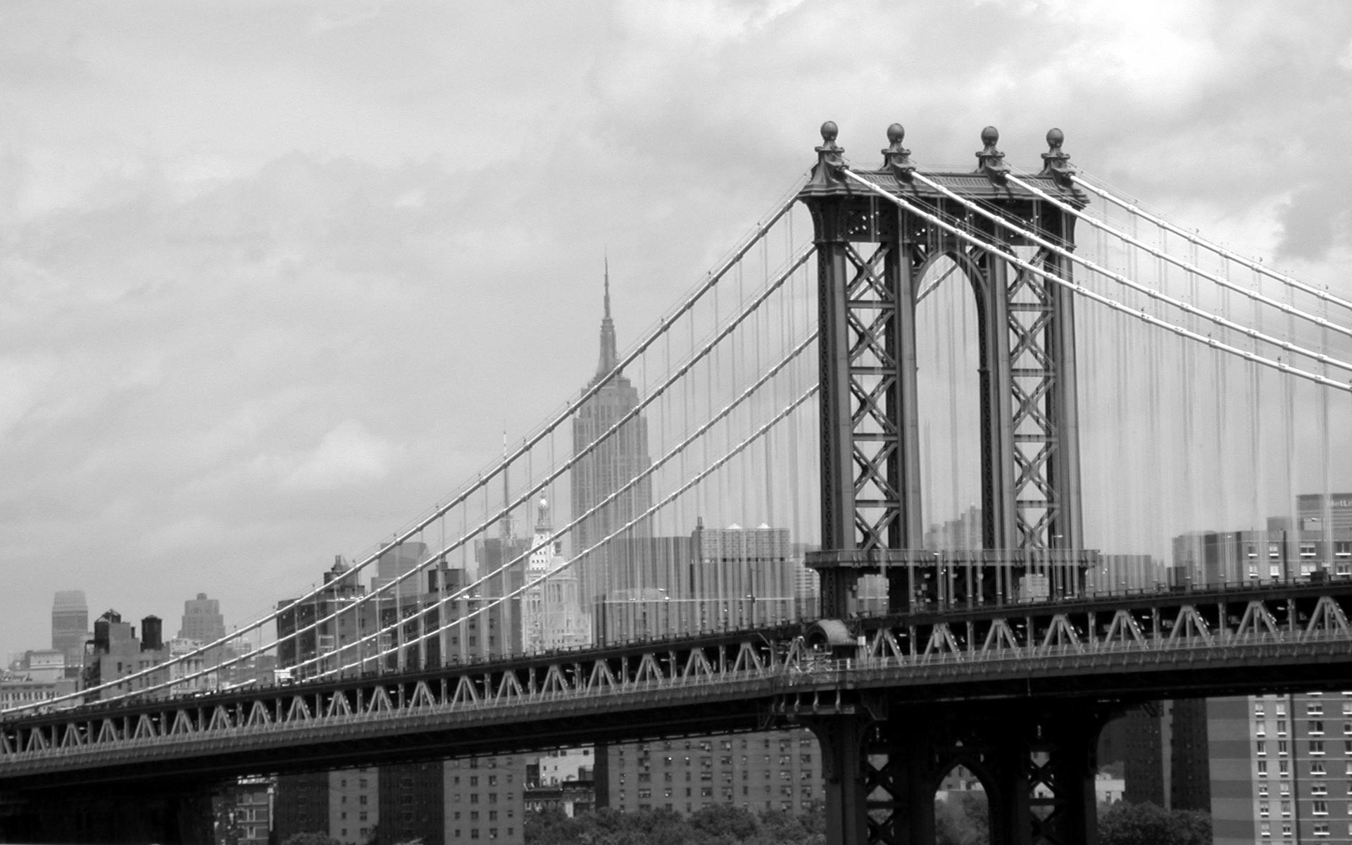 1920x1200 Manhattan Bridge, New York, USA  wallpapers download .