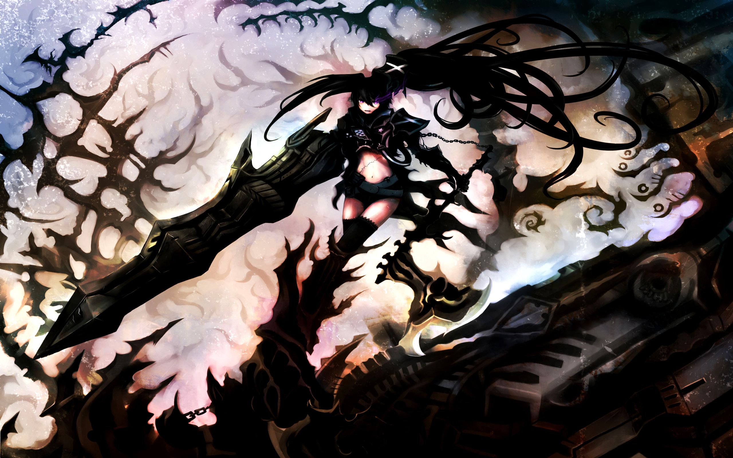 2560x1600 Anime Black Rock Shooter Insane Black Rock Shooter Wallpaper