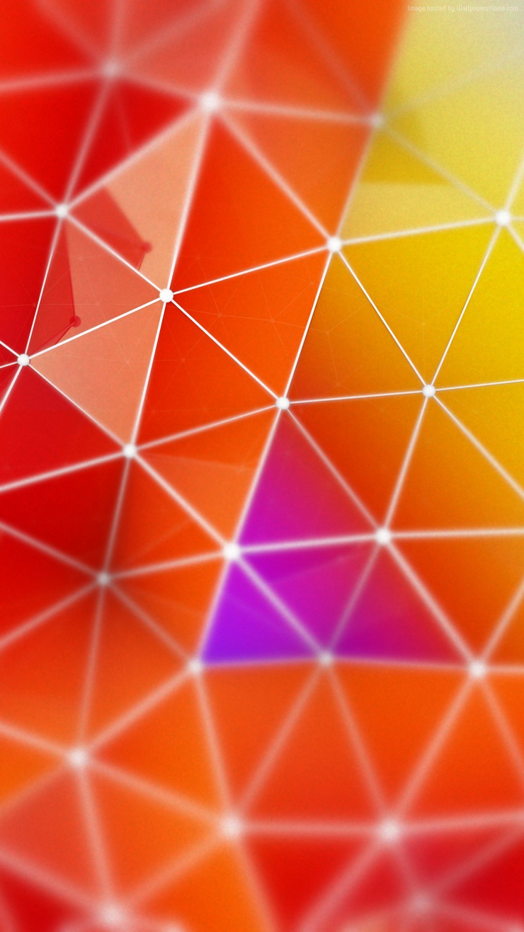 1080x1920 ... poligon wallpaper iPhone 7 polygon 4k 5k wallpaper orange red blue  background ...