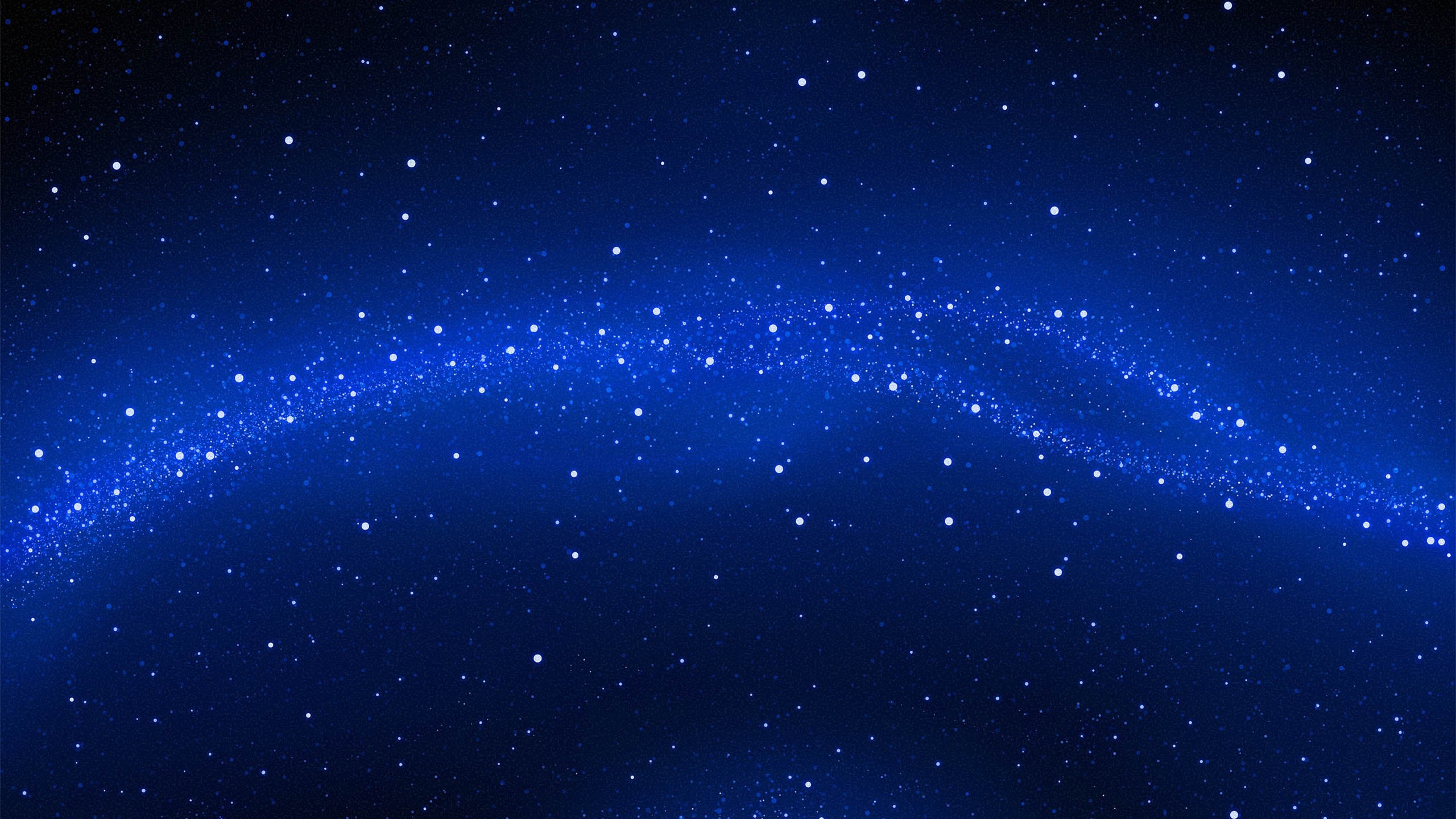 2560x1440  Wallpaper space, stars, blue background