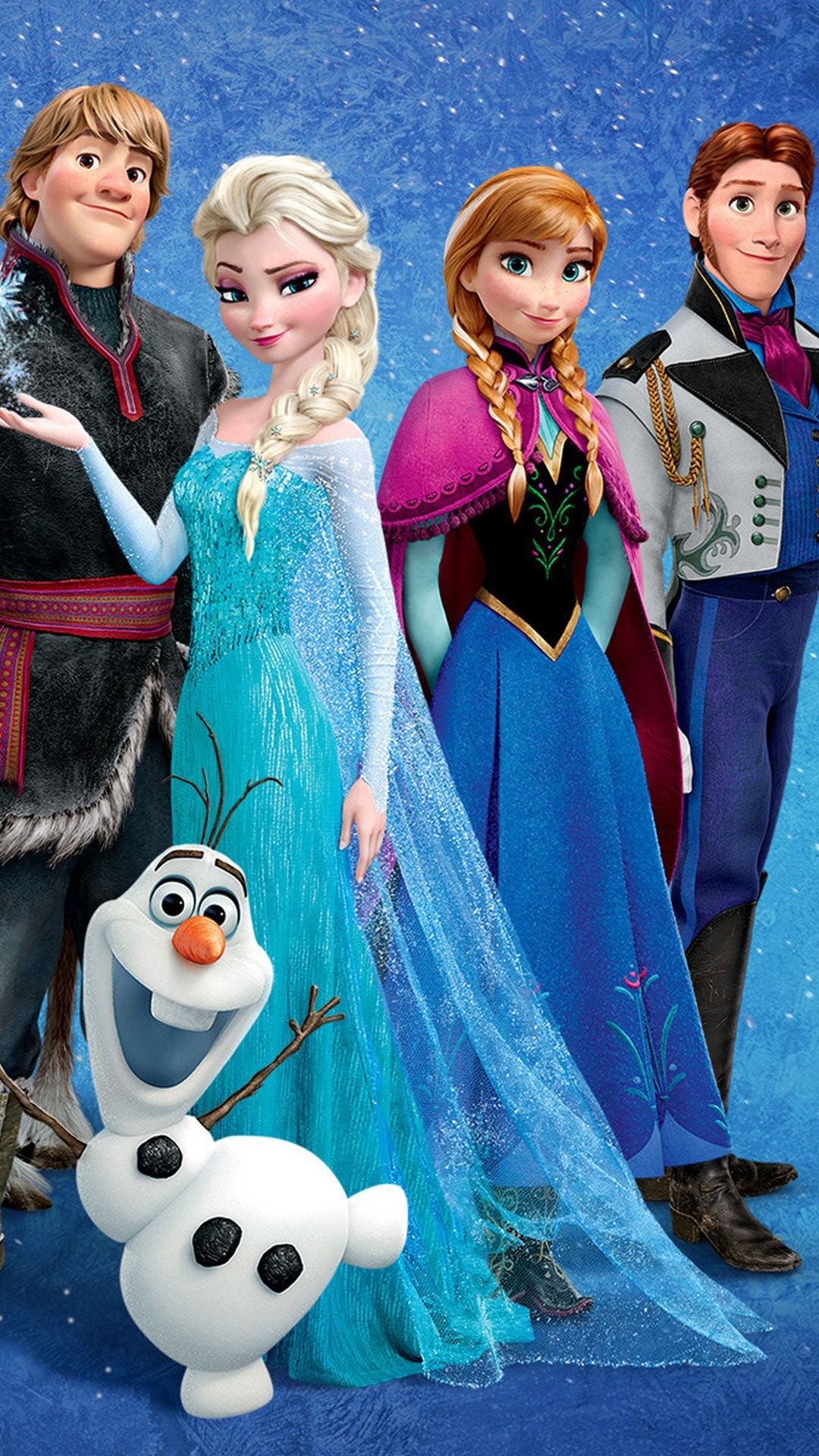 1080x1920 Frozen iPhone 6 plus wallpaper -2014 Christmas Disney Anna Elsa Kristoff  Hans Olaf #2014