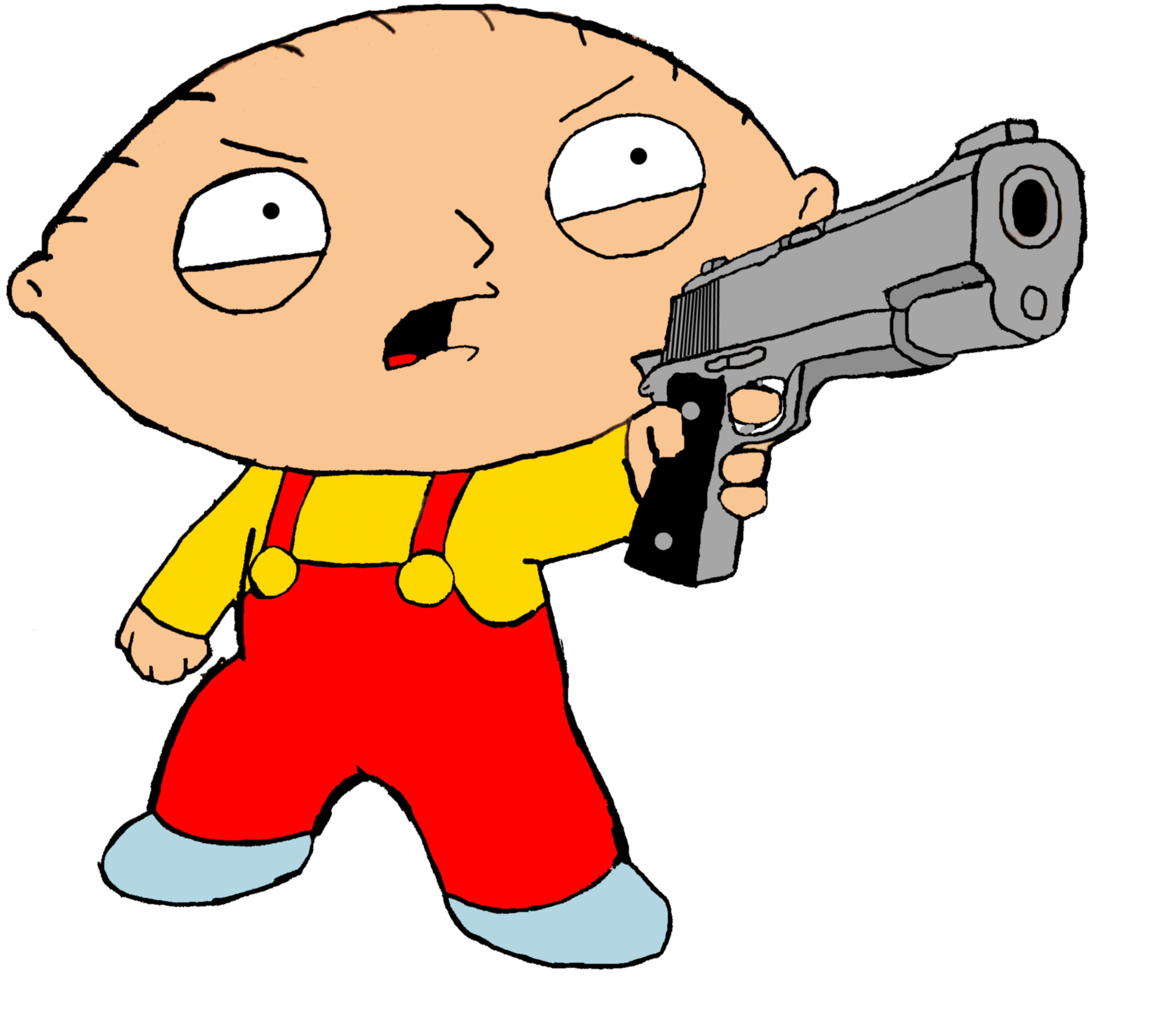 Stewie griffin with gun