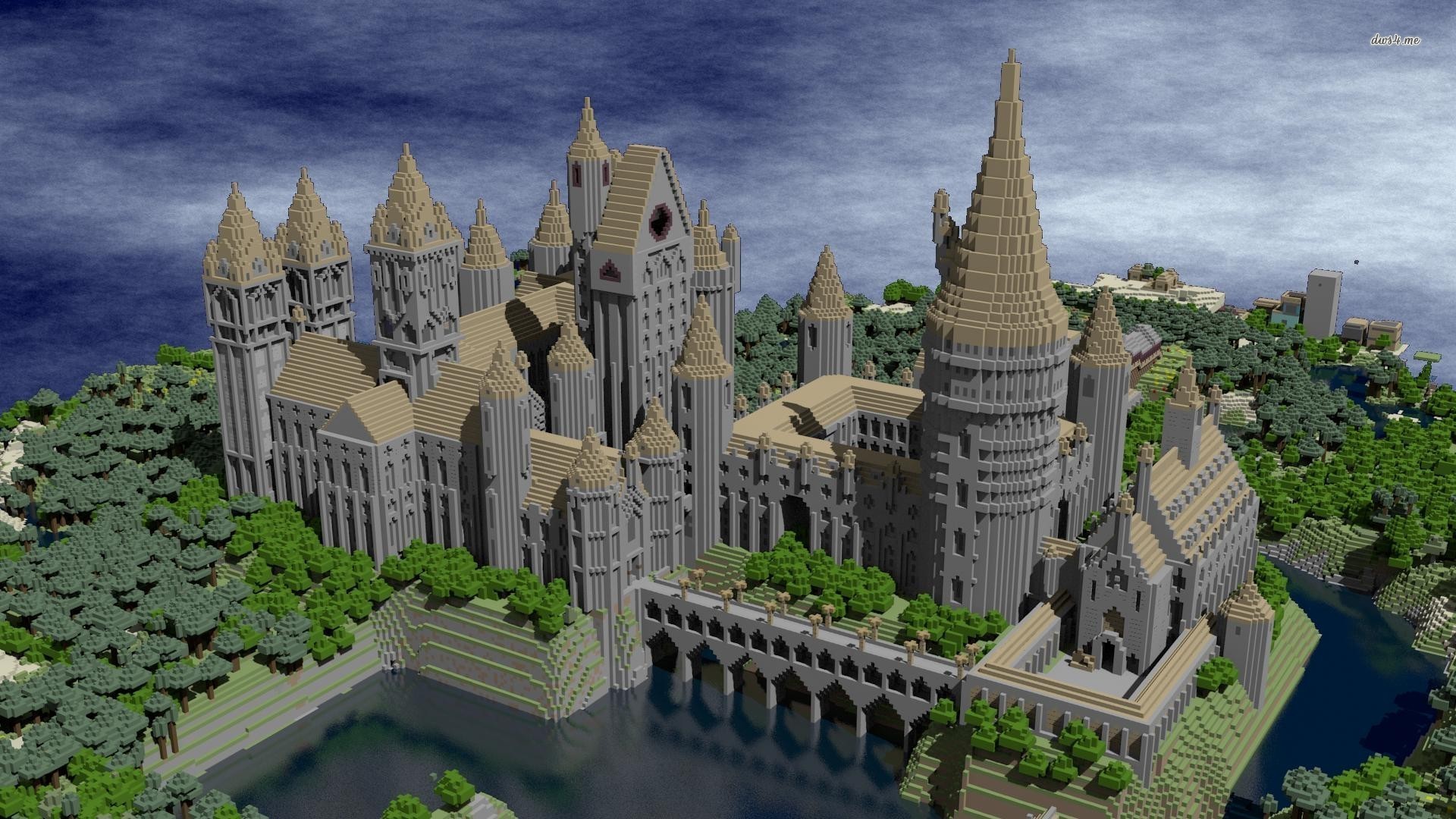 1920x1080 Hogwarts castle - Minecraft Game HD desktop wallpaper, Minecraft wallpaper  - Games no.