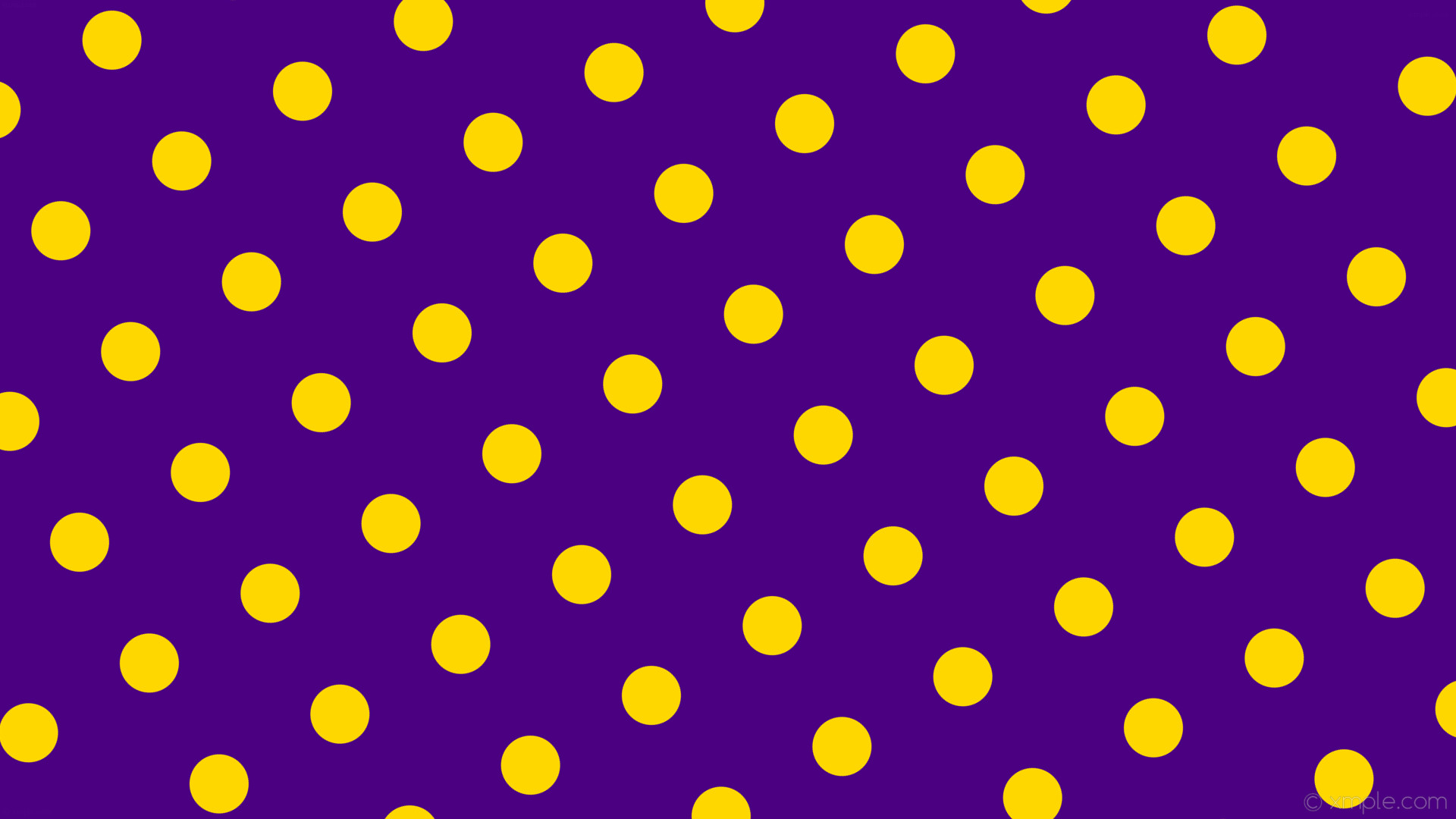 1920x1080 wallpaper purple yellow dots spots polka indigo gold #4b0082 #ffd700 120Â°  78px 184px