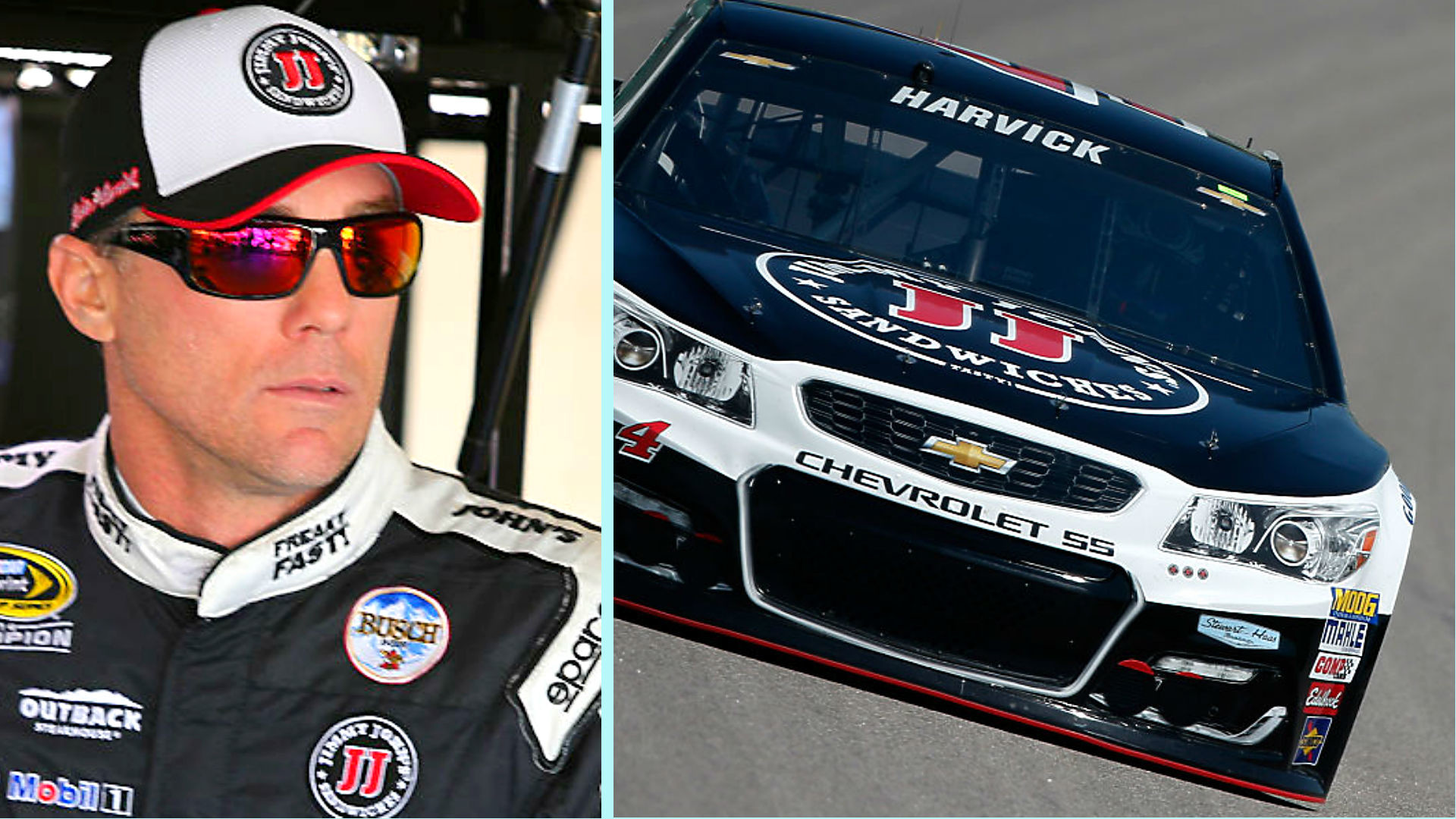 1920x1080 Kevin Harvick and his car (Getty Images)