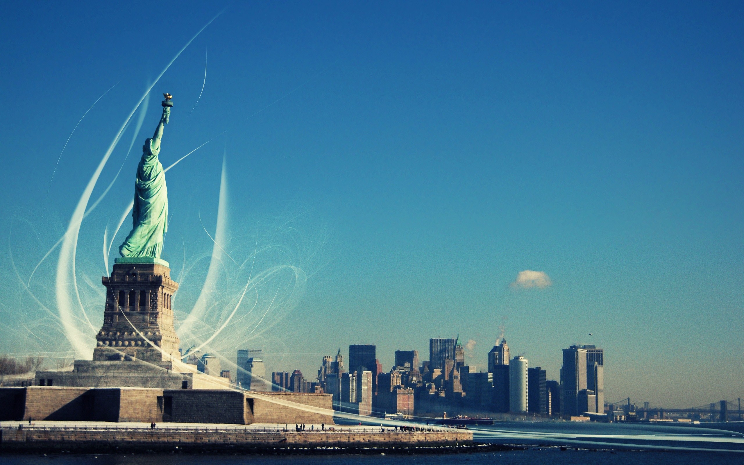 2560x1600 Free New York City Statue of Liberty USA America HD Desktop wallpapers  backgrounds wall murals downloads