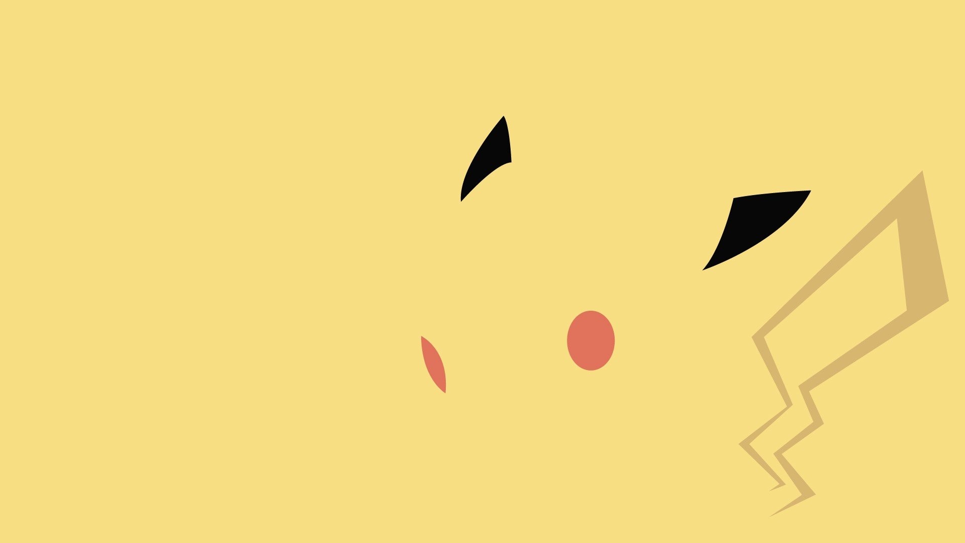 1920x1080 Minimalism Pikachu Pokmon