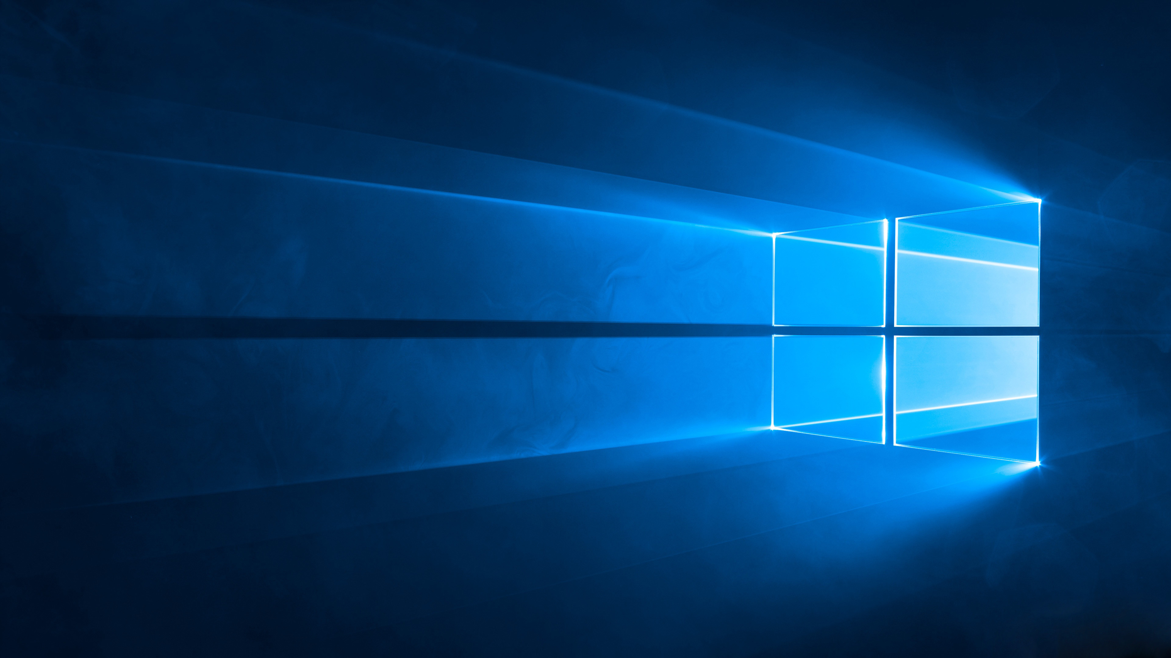 3840x2160 Windows 10 Blue Light Desktop Background 4K Wallpaper. Â«