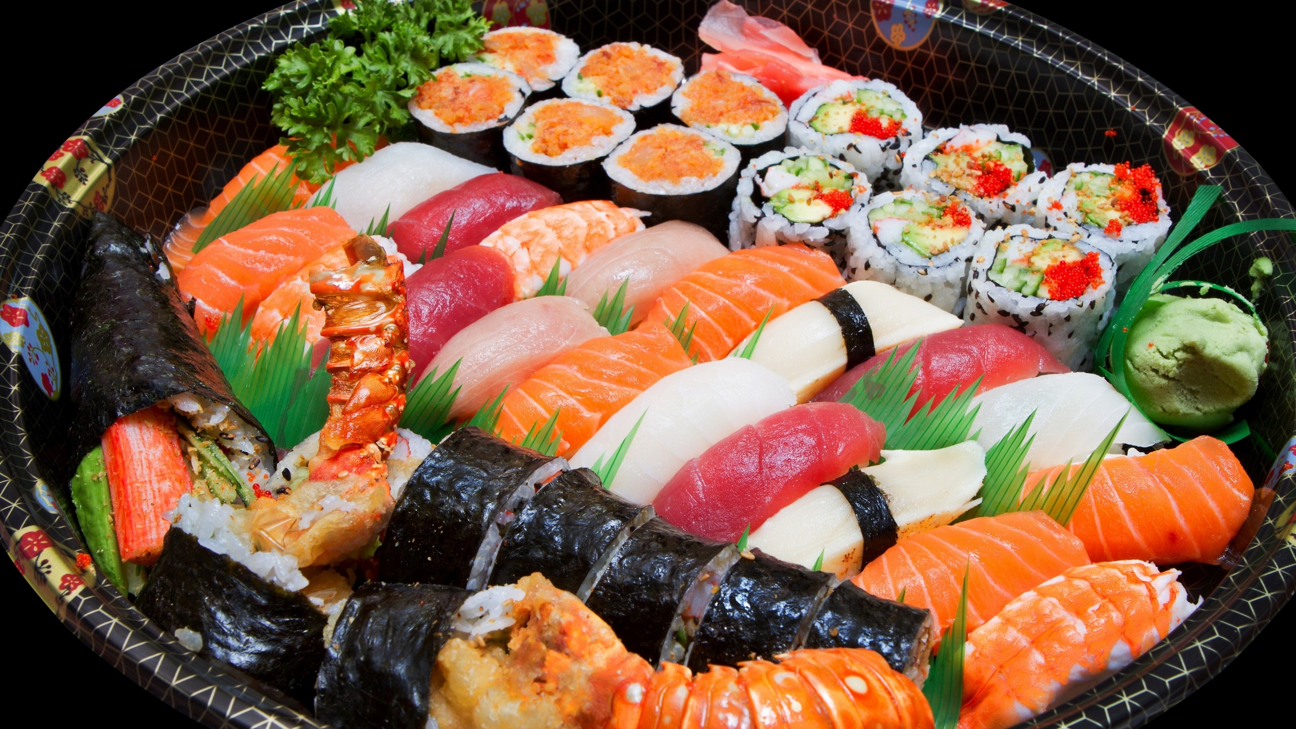 2560x1440 Sushi Food Wallpaper Background 49725