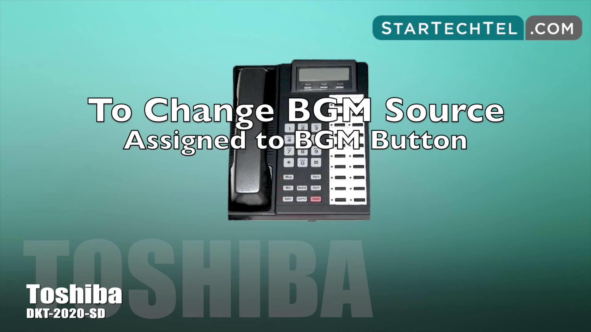 1920x1080 How To Change The Background Music On The Toshiba DKT-2020-SD Phone