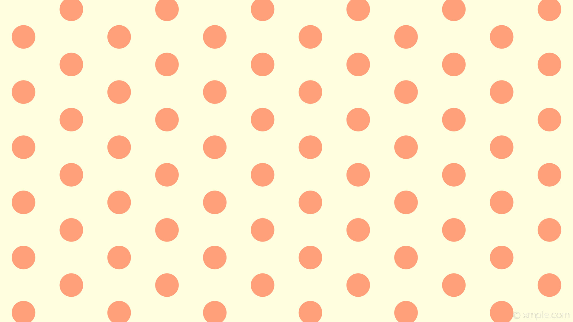 1920x1080 wallpaper polka dots yellow hexagon red light yellow light salmon #ffffe0  #ffa07a diagonal 30