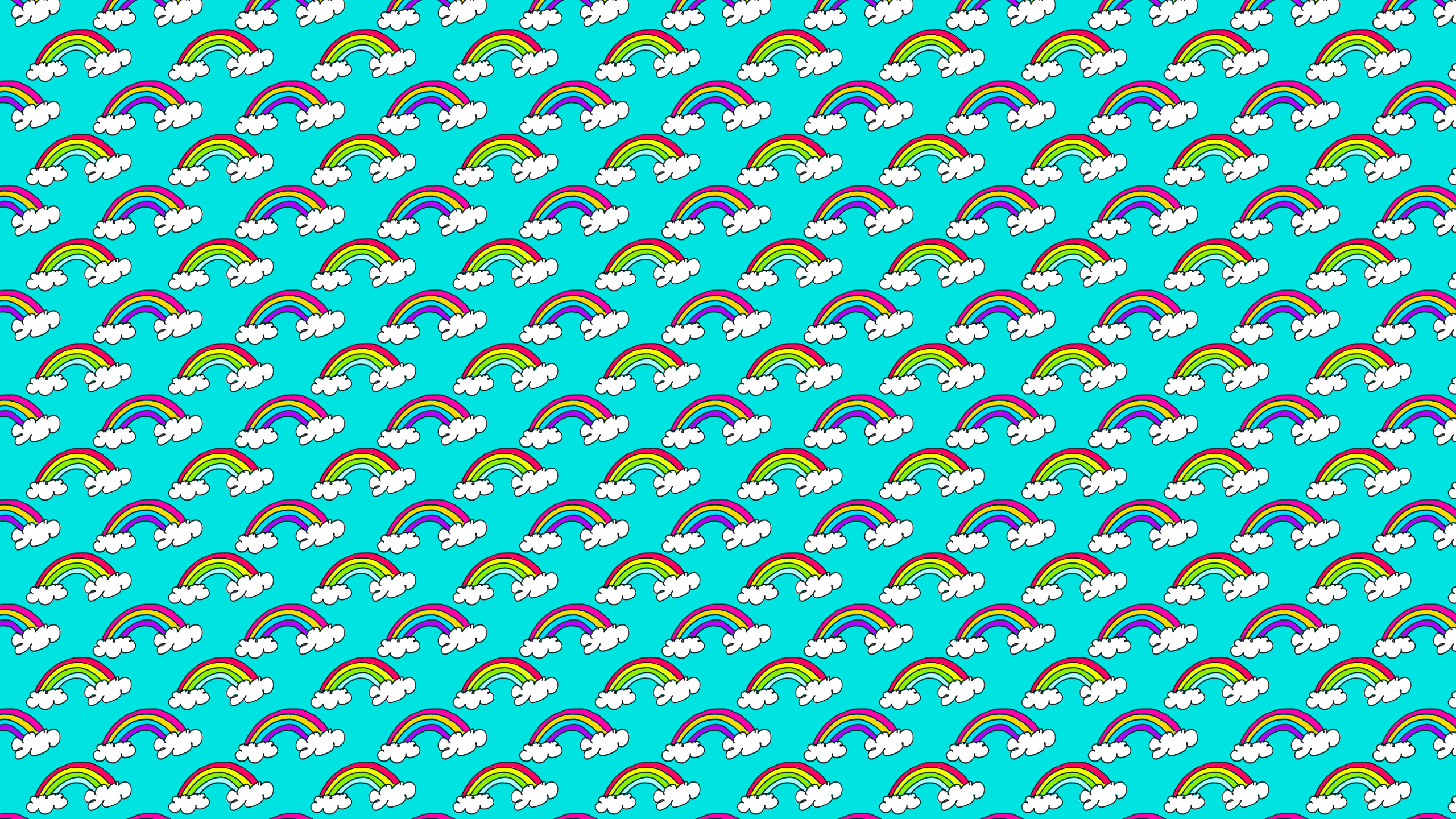 2560x1440 Cute rainbows background wallpaper desktop wallpapers - 1078299