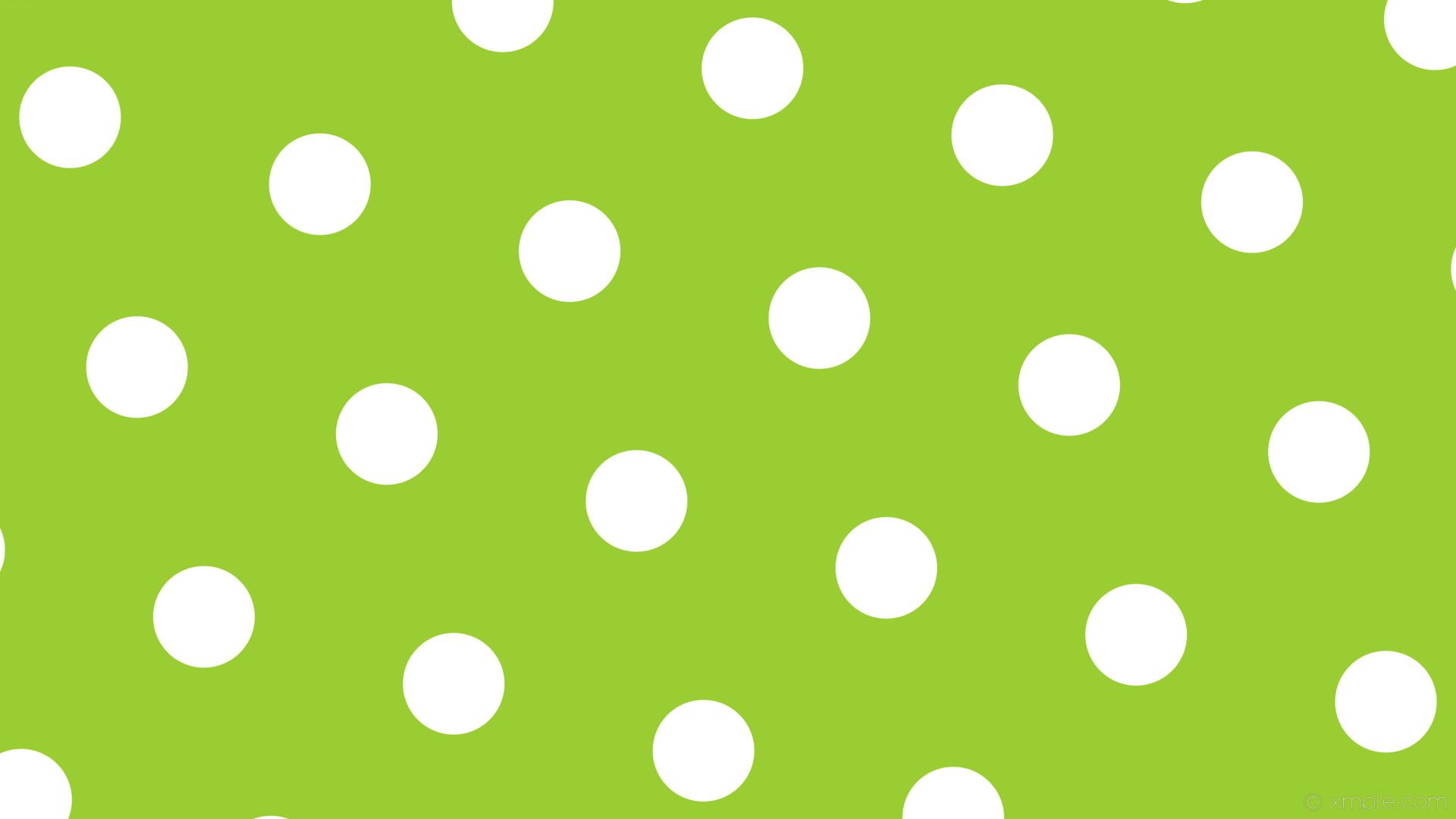 1920x1080 wallpaper white polka dots hexagon green yellow green #9acd32 #ffffff  diagonal 45Â° 134px