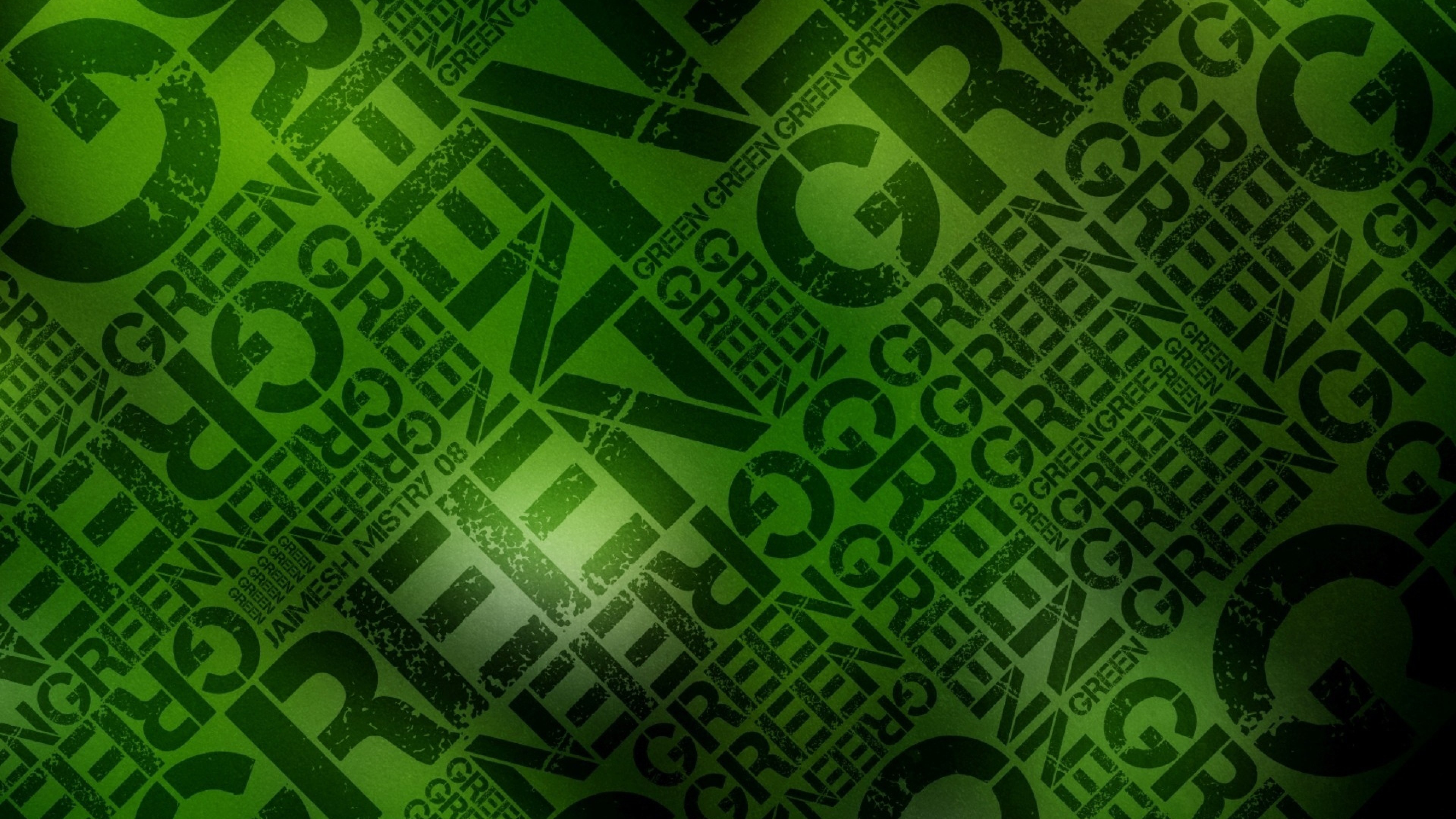 3840x2160 Preview wallpaper green, black, lettering, wall, letters 