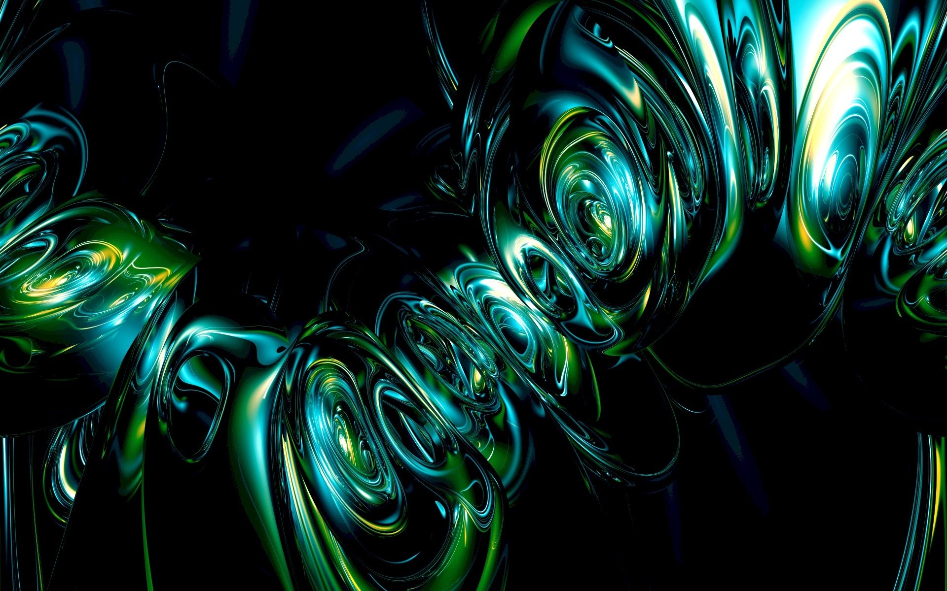 1920x1200 Green Liquid Black Background 3D #Wallpaper ~ #abstract #digital #art