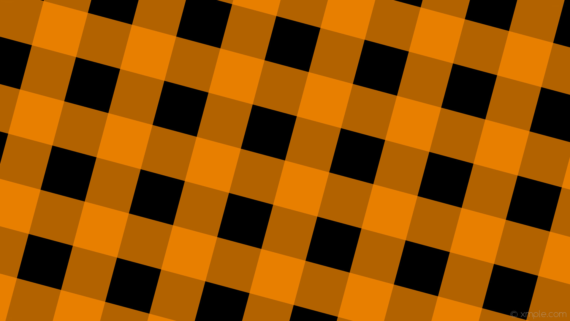 1920x1080 wallpaper orange checker black gingham striped dark orange #000000 #ff8c00  345Â° 154px