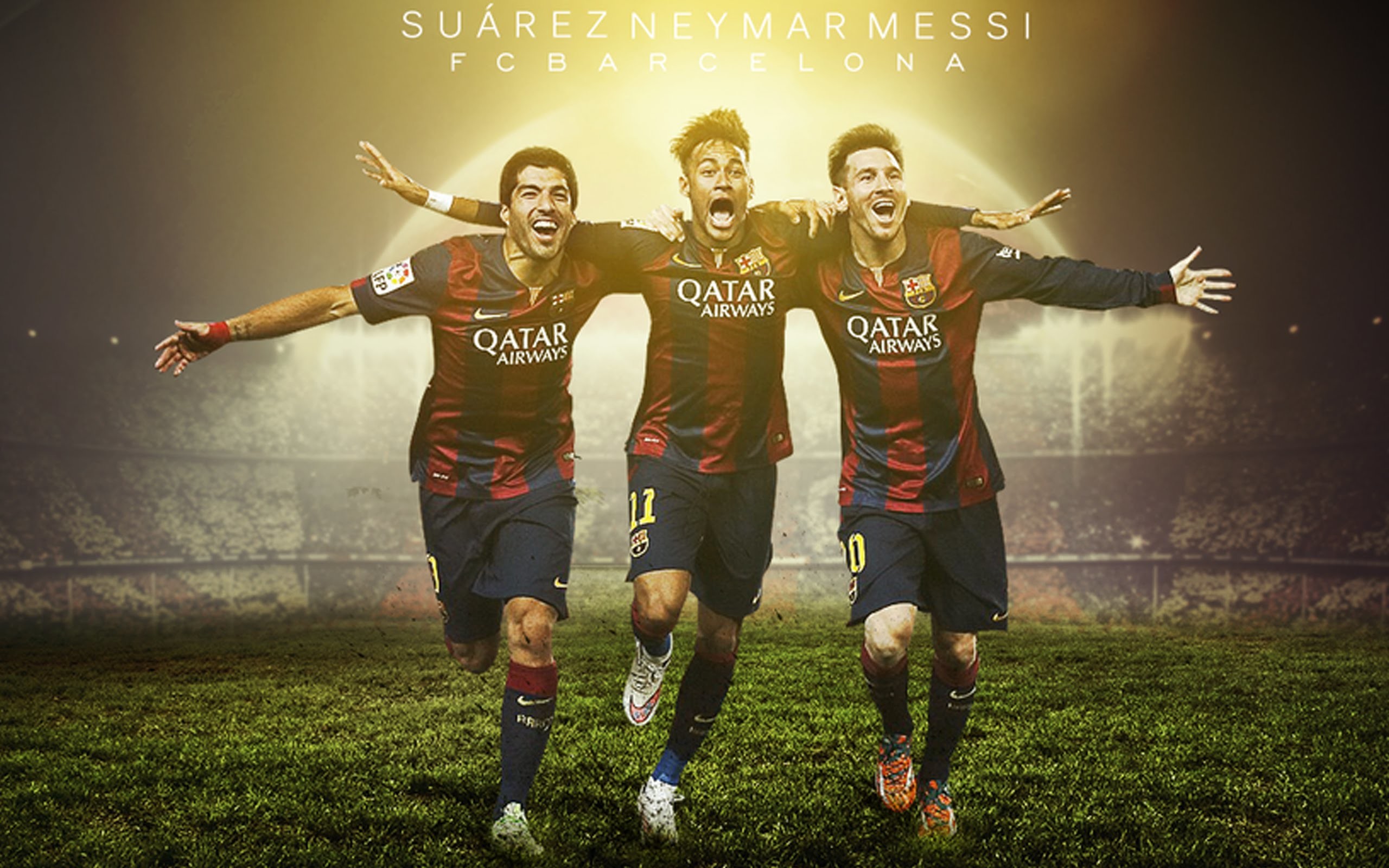 2560x1600 Suarez Neymar Messi Wallpaper. Suarez Neymar Messi Wallpaper – Team FC  Barcelona