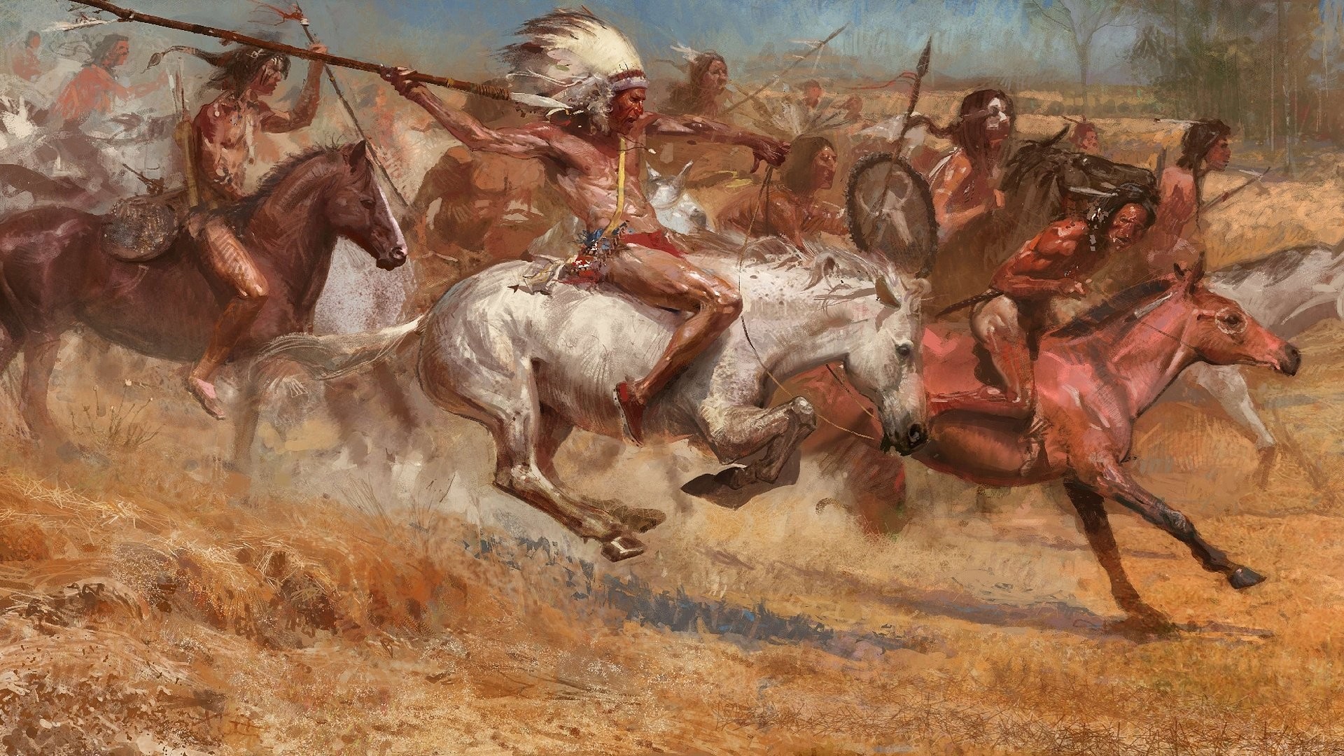 1920x1080 Wallpaper zu Age of Empires 3: The War Chiefs herunterladen