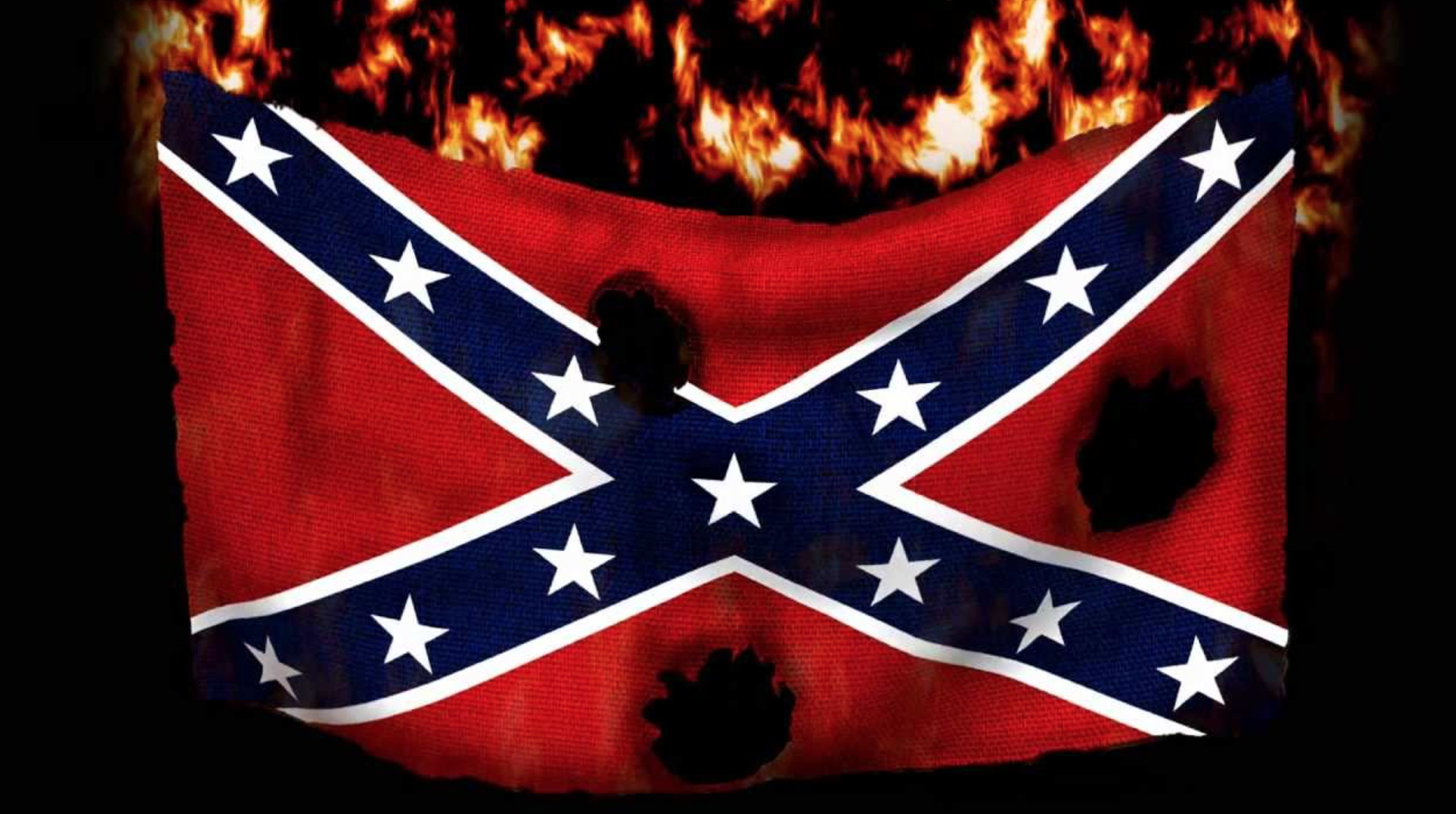2110x1180 One Florida Artist Turns Memorial Day Into A Confederate Flag Burning  Exhibit