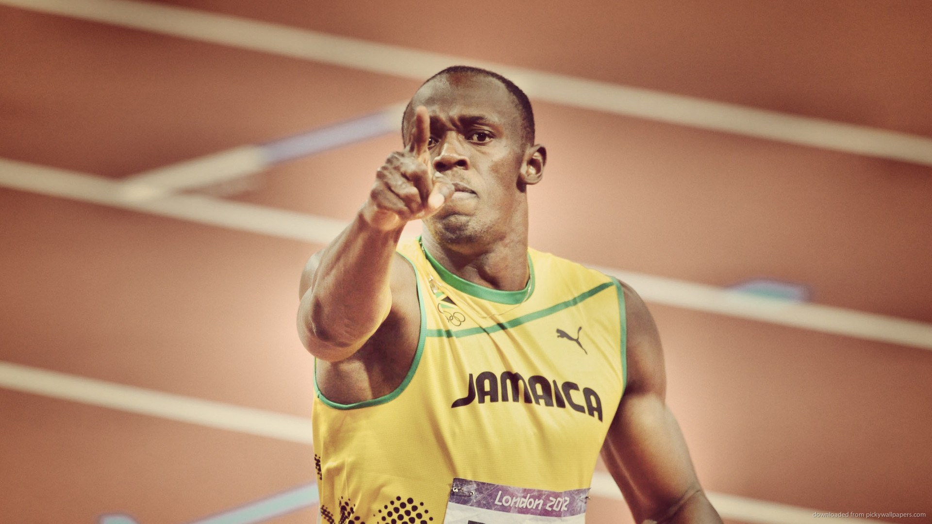 1920x1080 Usain Bolt Points His Finger picture