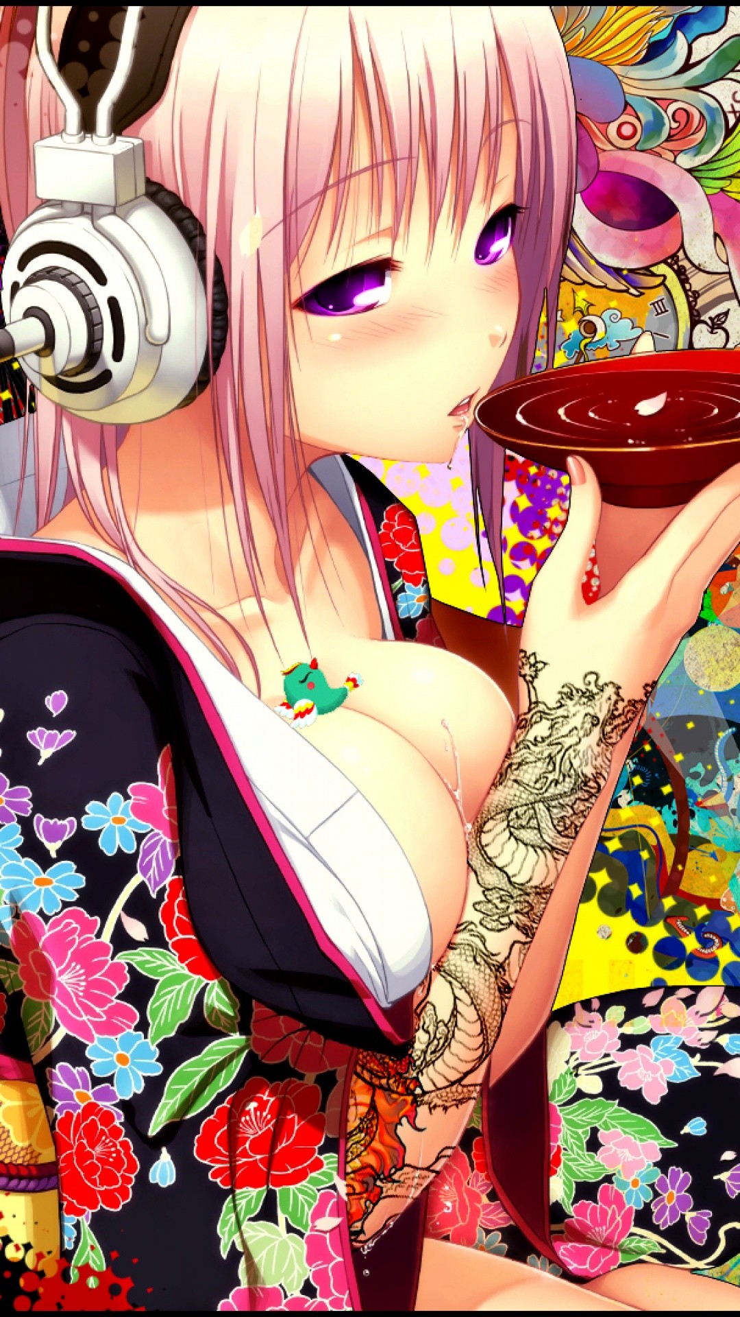 1080x1920 Anime Sexy Girl Headphones Android Wallpaper ...