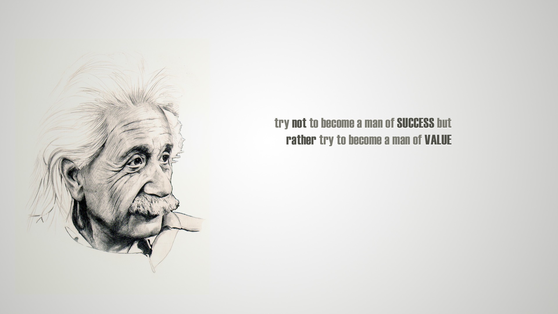 1920x1080 Misc - Quote - Albert Einstein - Success - Value Wallpaper