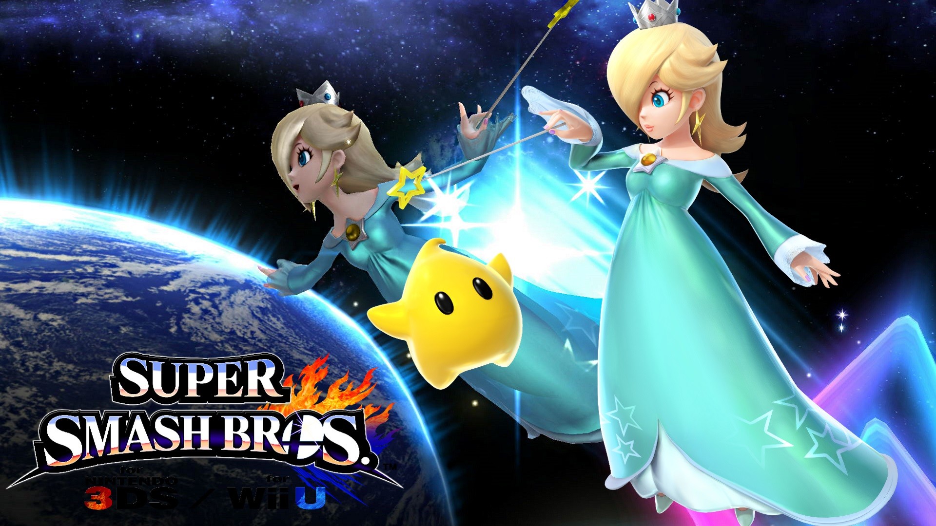 1920x1080 For 3DS/Wii U Rosalina Wallpaper by Chrisgamix