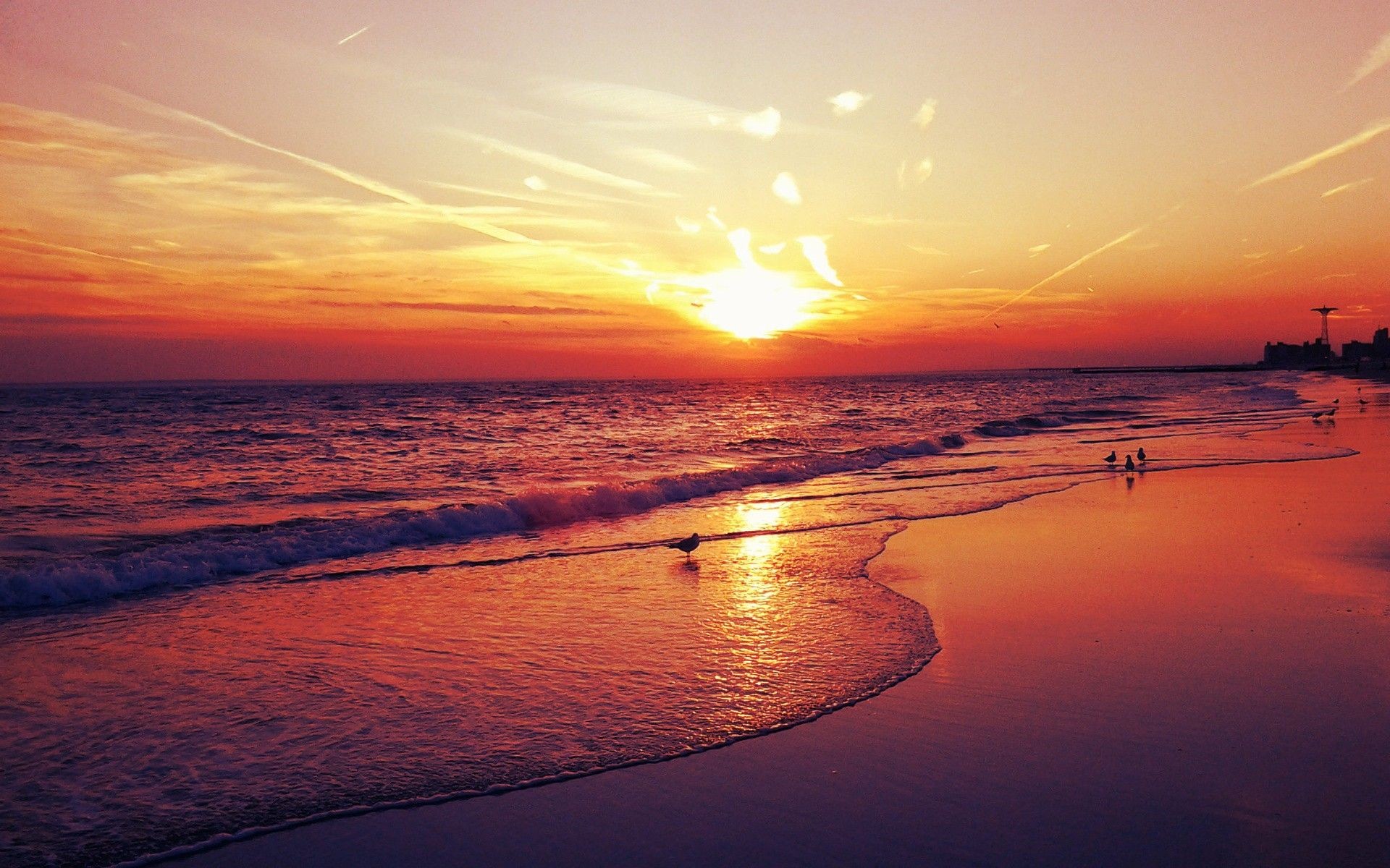 1920x1200 Who doesnt love walking on the most beautiful beach with the most amazing  sunset.