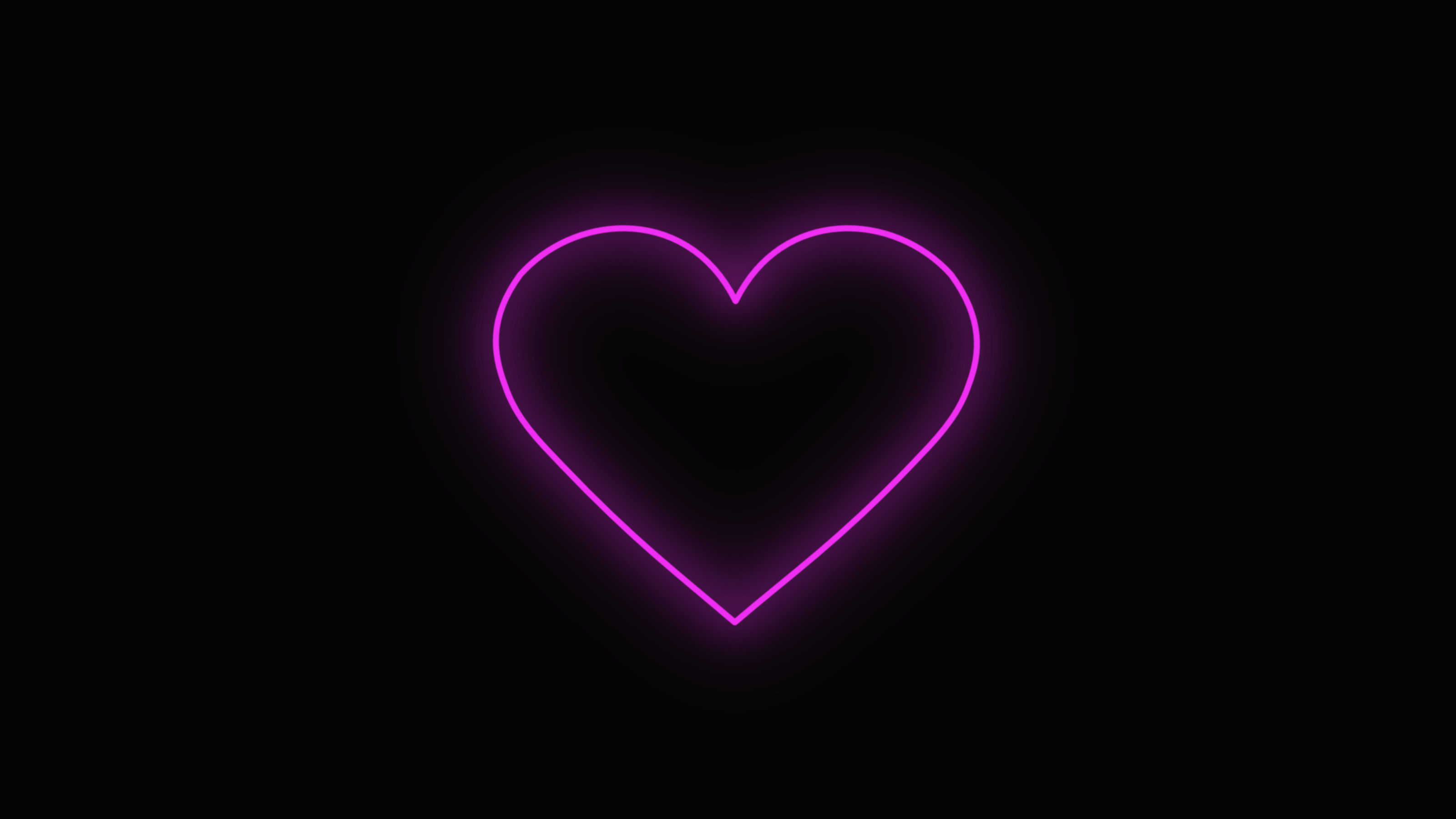 3200x1800 Wallpaper Hd Of Neon Heart Desktop Hearts