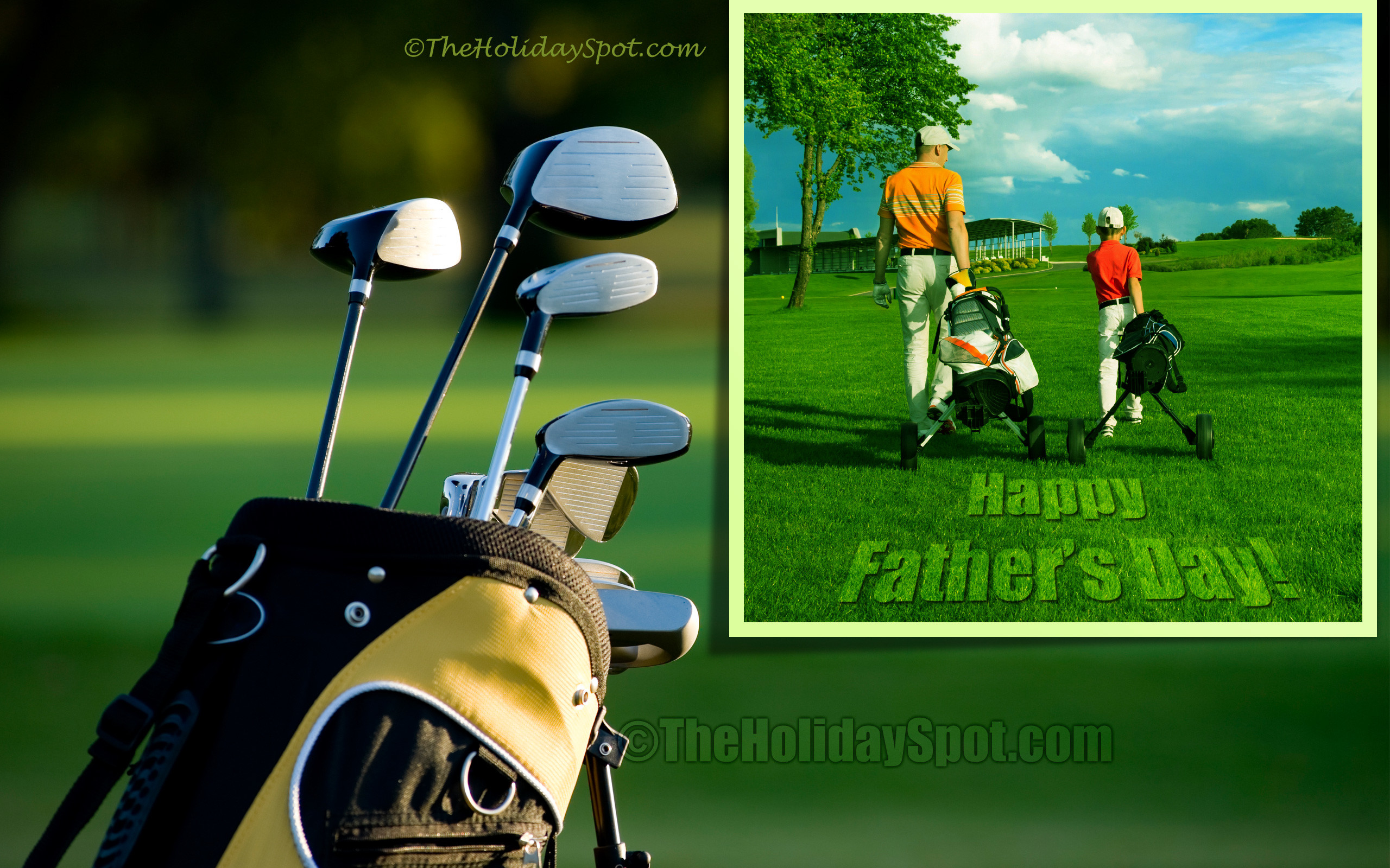 2560x1600 Happy Father's Day Wallpaper themed with Golf new wallpaper