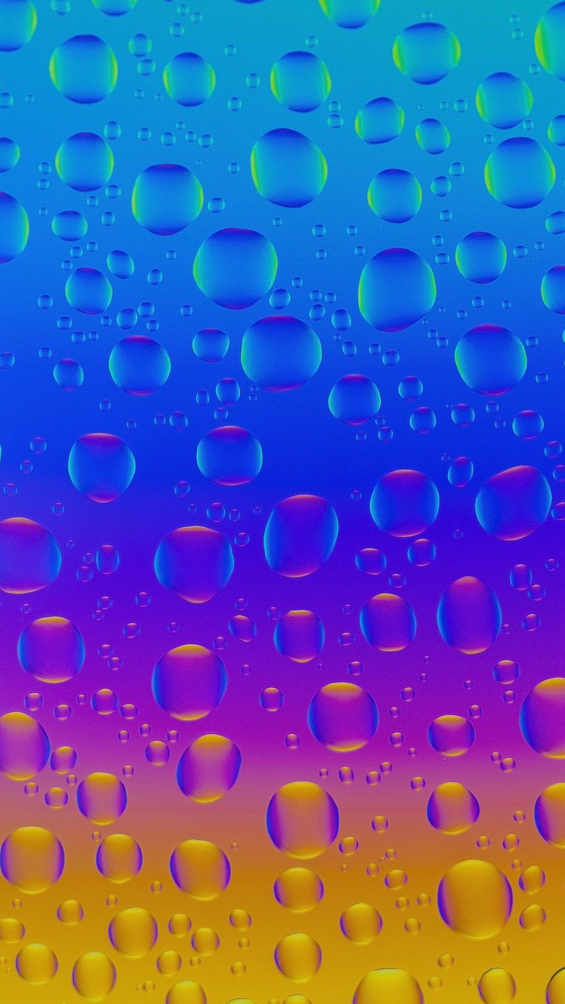 1152x2048 Color Water Bubbles Wallpaper