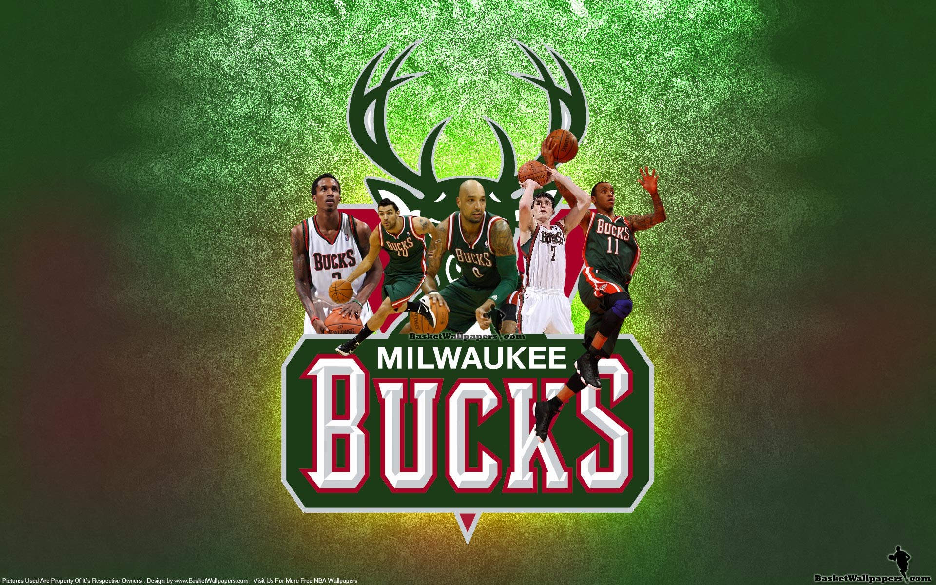 1920x1200 Milwaukee Bucks Starting 5 2012 Wallpaper