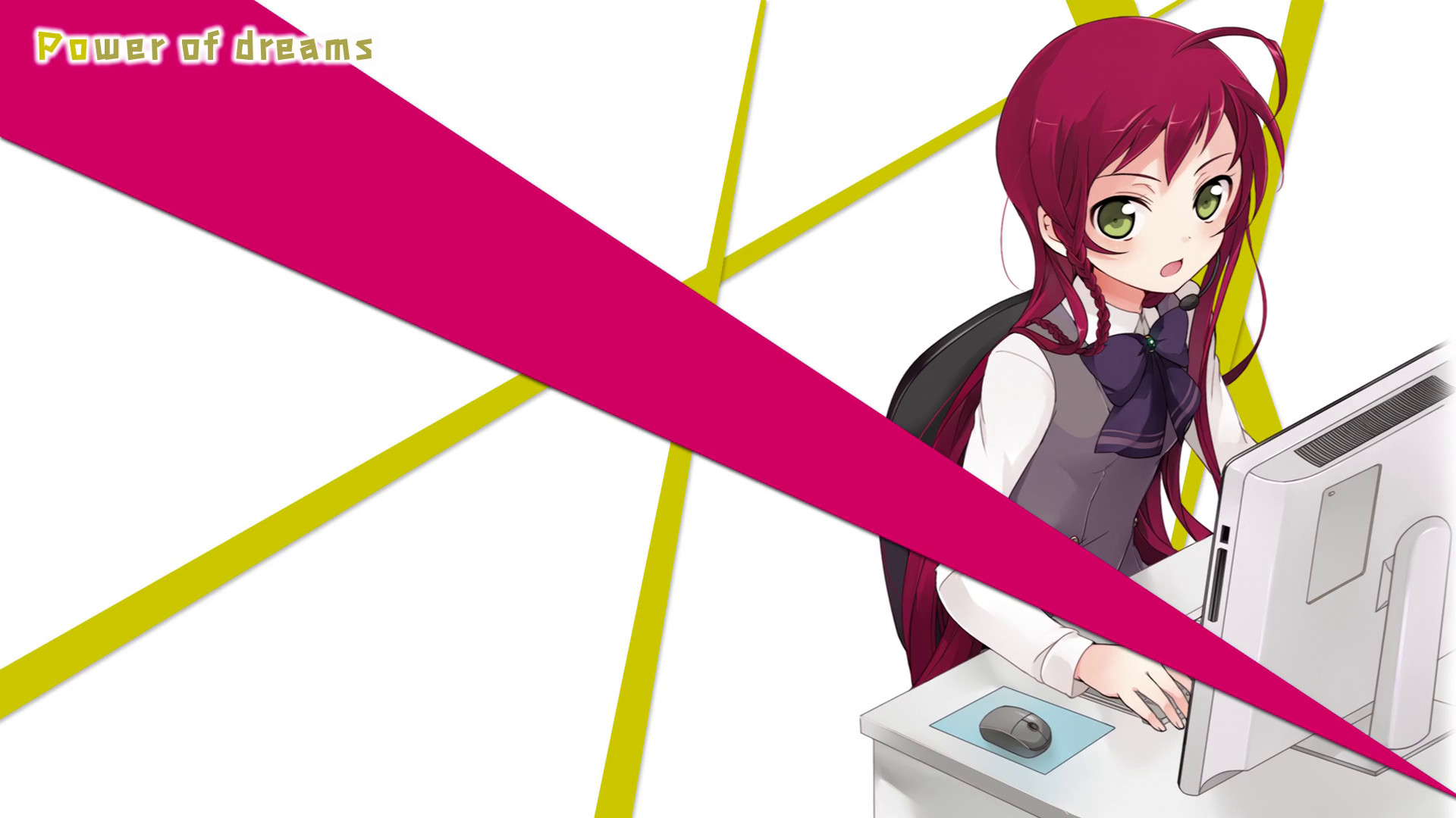 1920x1080 Power of dreams, Yusa Emi on her job, and also a fanmade wallpaper.