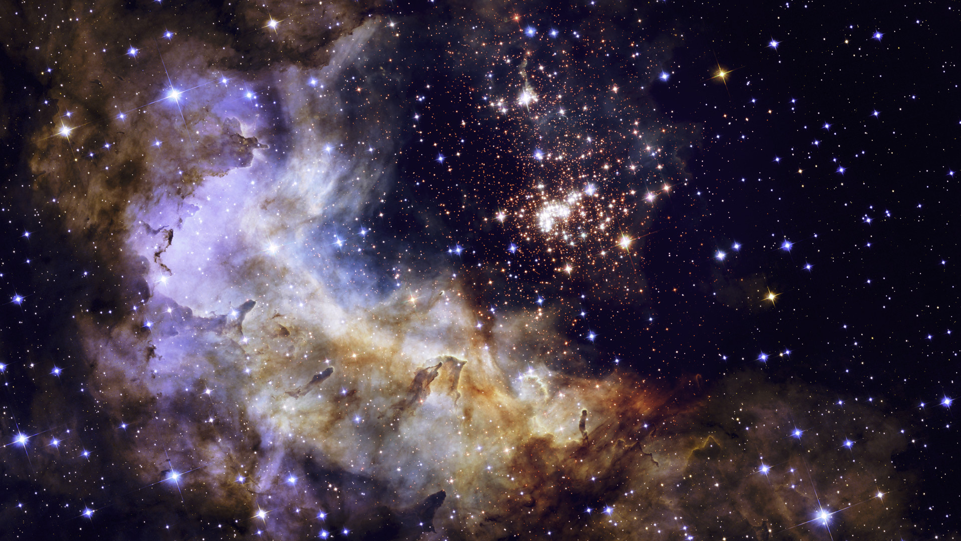 1920x1080 Westerlund 2, Stars, Nebula, Galaxy, Gas Cloud, Universe